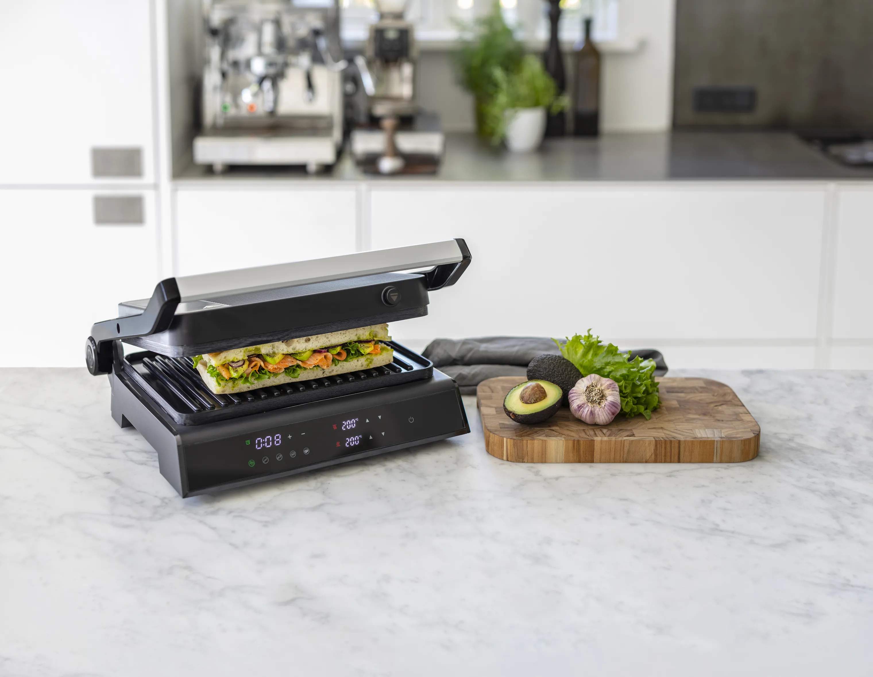 Cook & Baker Bordgrill Paninigrill i Sort, 2