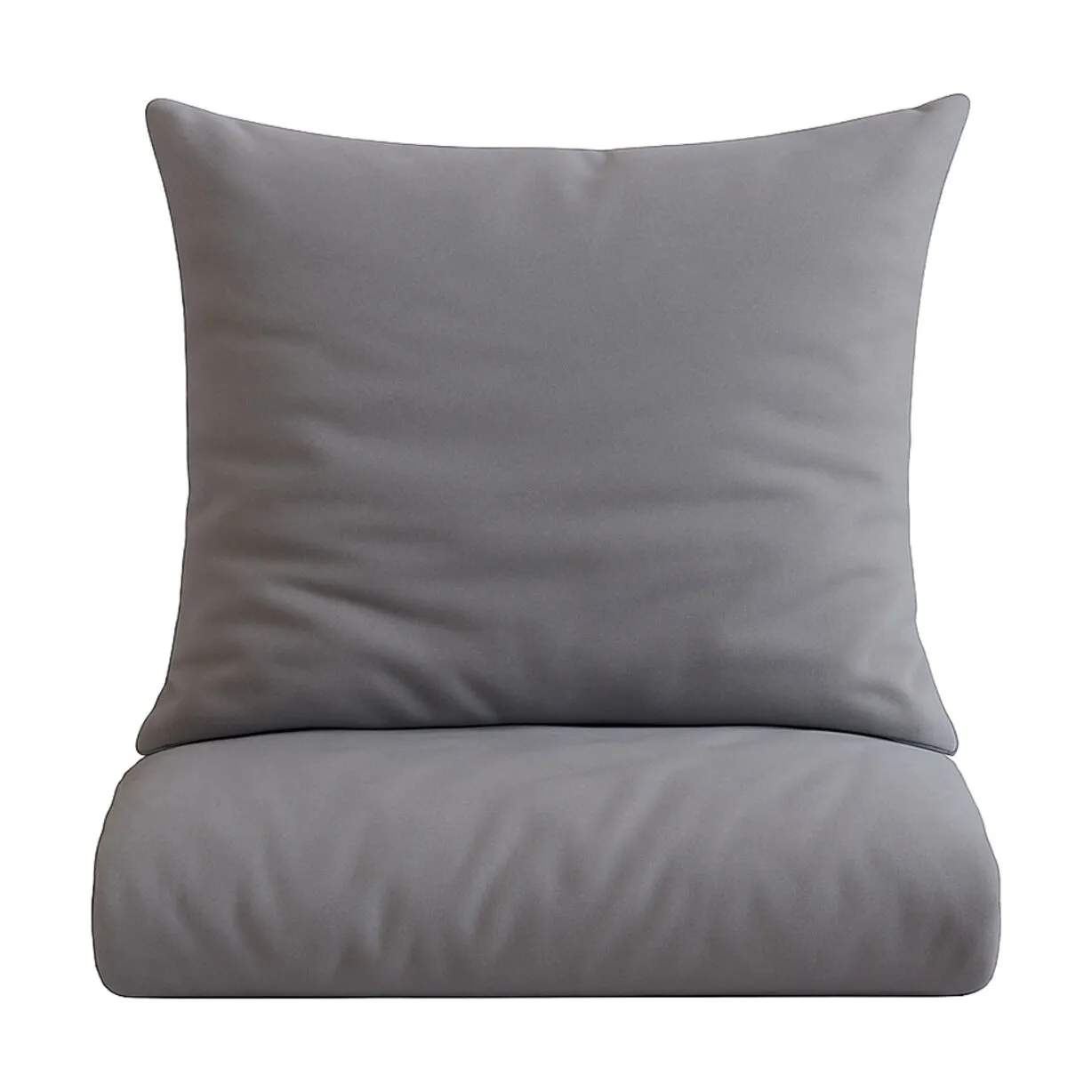 omhu Sengetøj Percale Sengetøj i Lys grå, B140 x L200 cm, 1