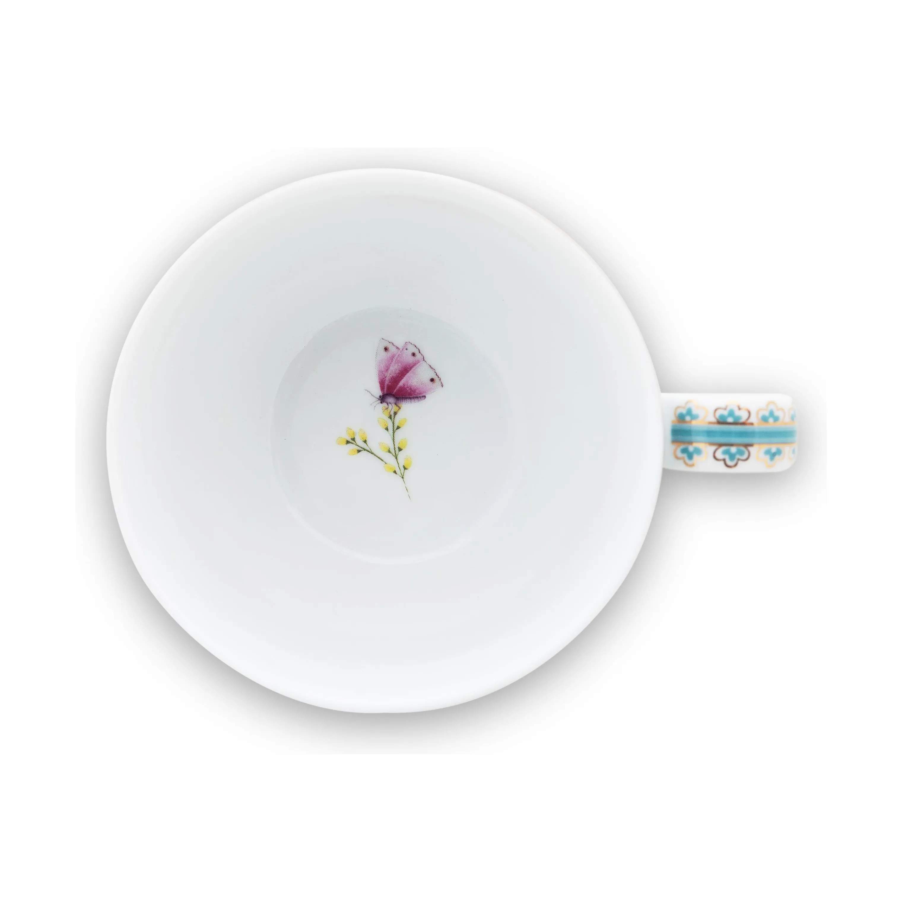 PIP Studio Krus og kopper med hank Blushing Birds Kop m. underkop i White, 3