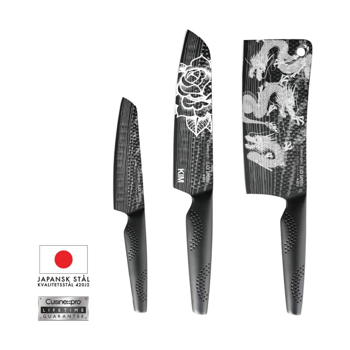 THE CUSTOM CHEF™ Øvrige knive Laserprint til knive fra THE CUSTOM CHEF™ i Sort, 3