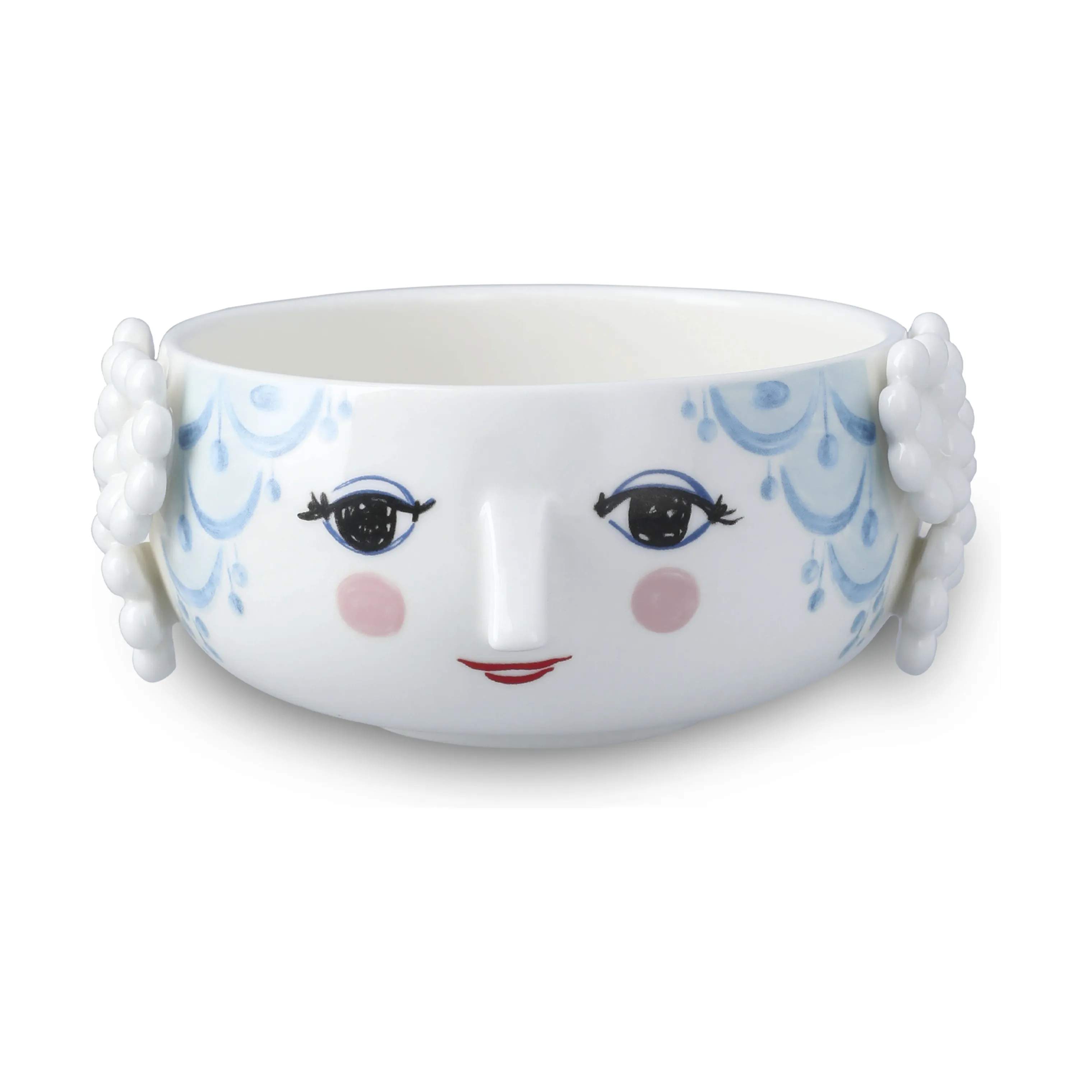 Bjørn Wiinblad Skåle Eva Skål i Hvid/lyseblå, 1