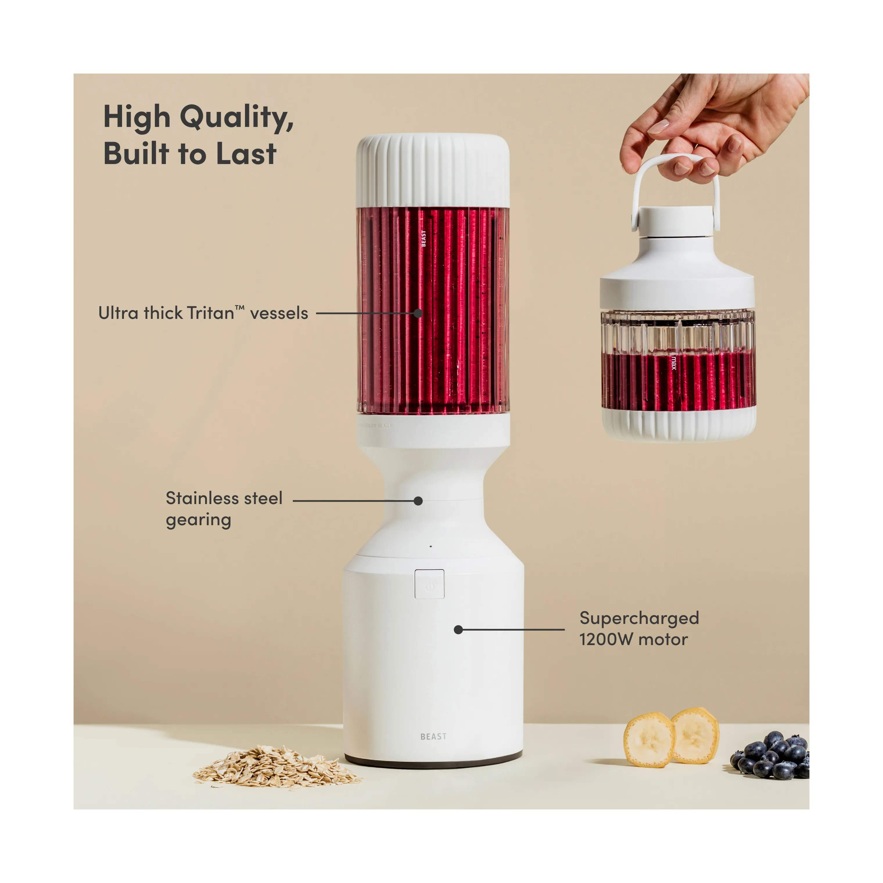 Beast Smoothieblendere Mega Plus Blender i Cloud white, 5