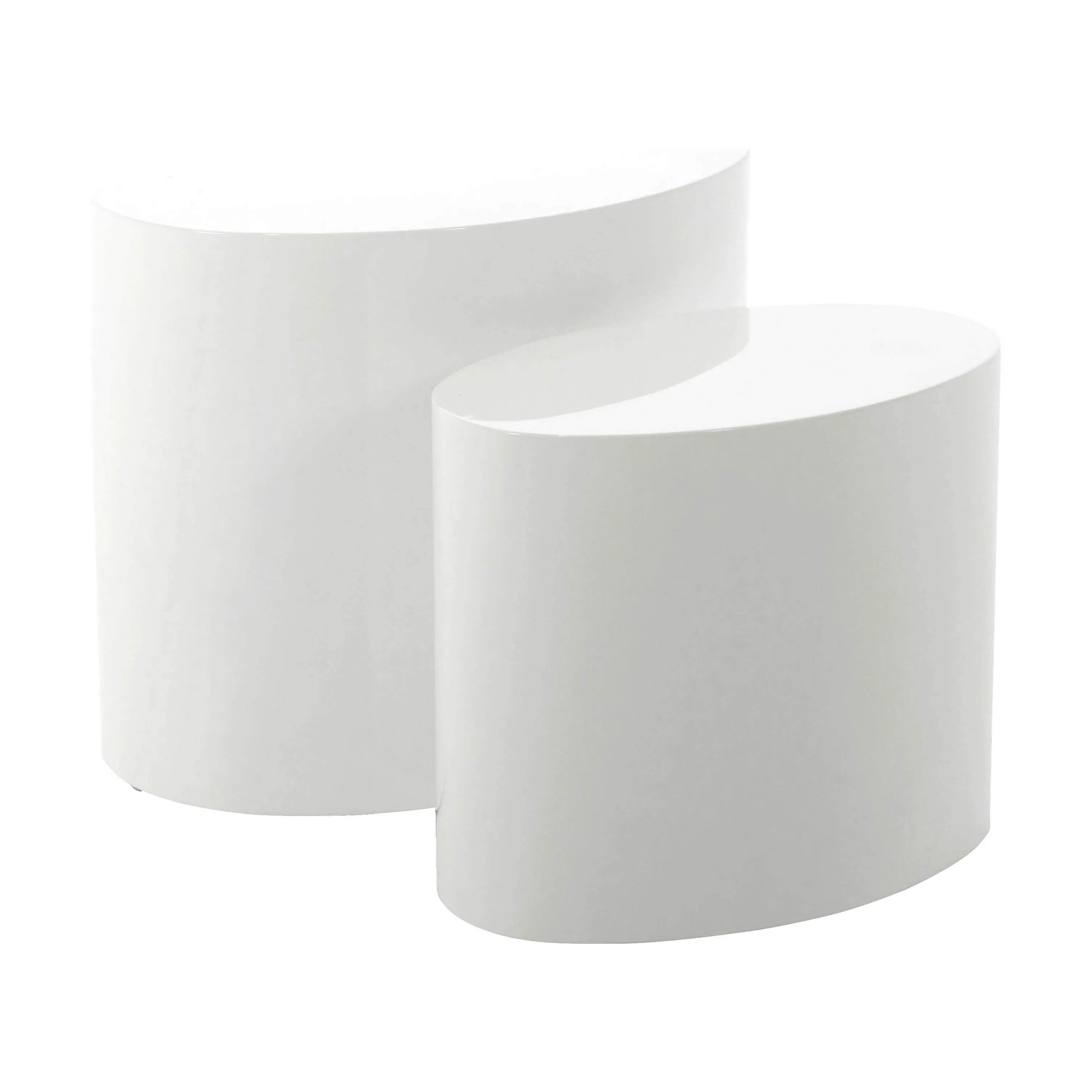 Mice Sofabord - 2 stk, hvid, large