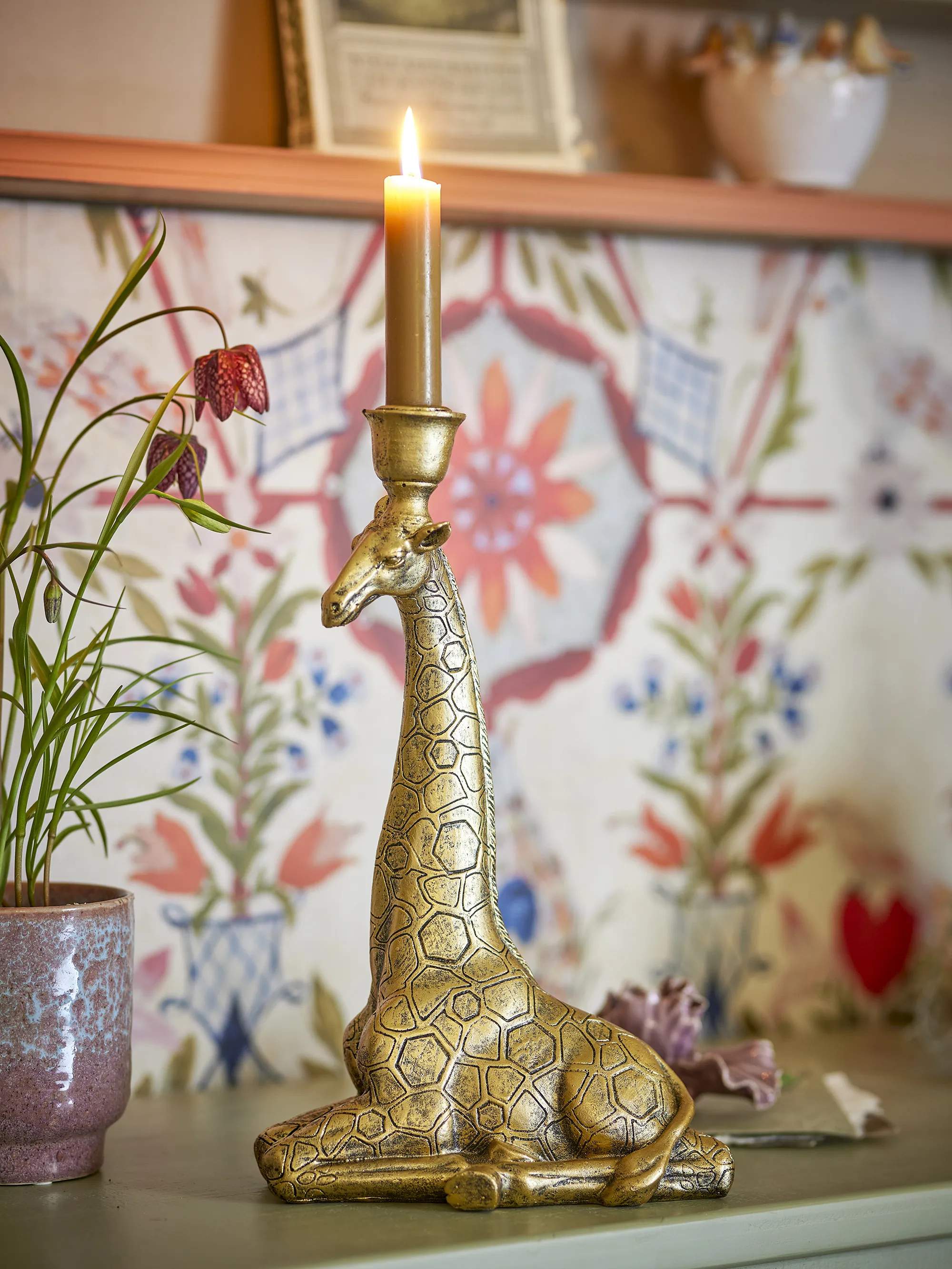Creative Collection Kronelysestage Lysestage - Twiga i Guldfarvet, 2