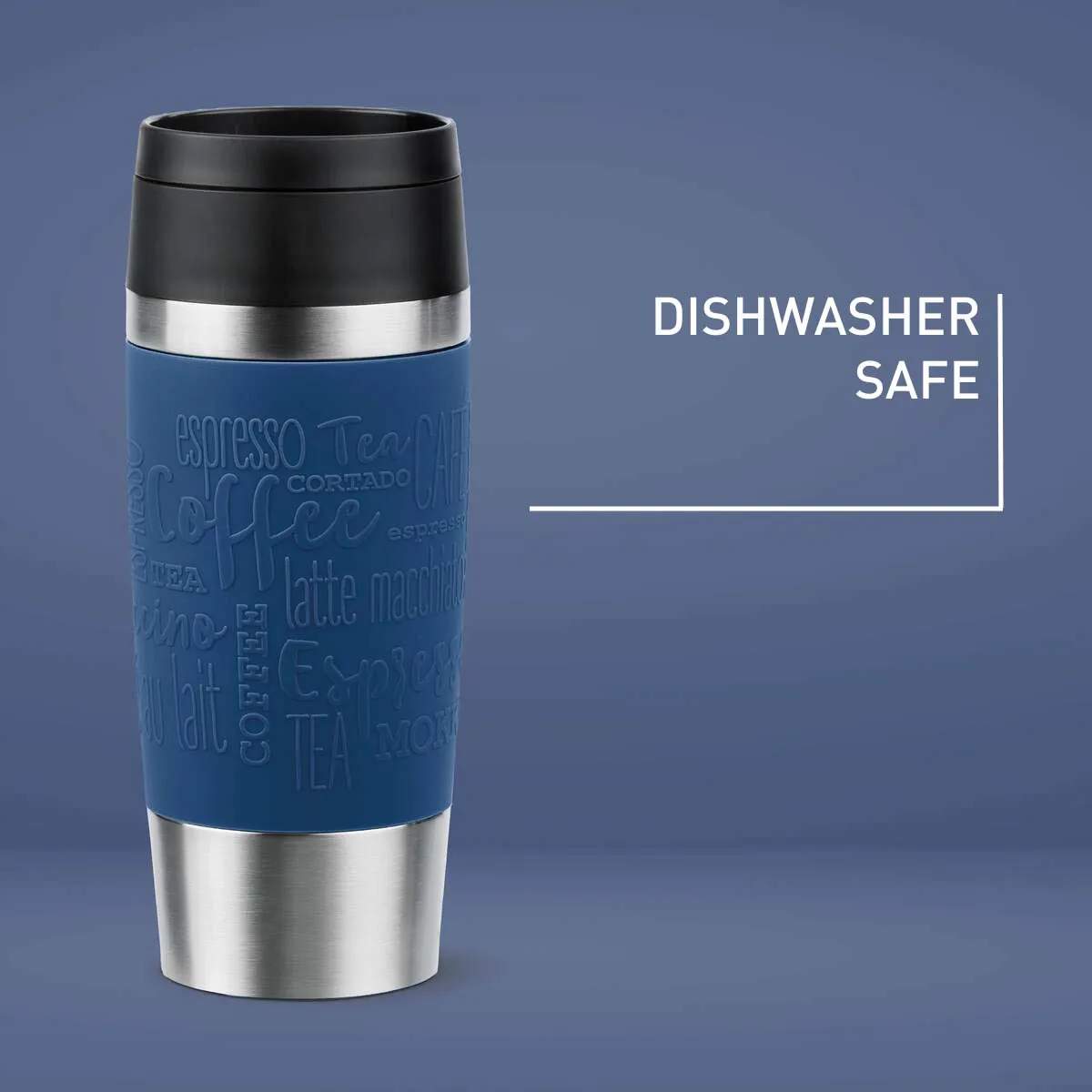 Emsa To go kopper To Go To-Go Classic Rejsekrus i Dark Blue, 0.36 L, 3