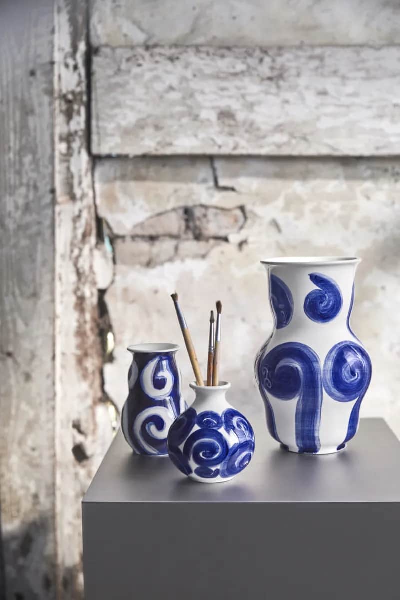 Kähler Vaser Tulle Vase i Blå, 3