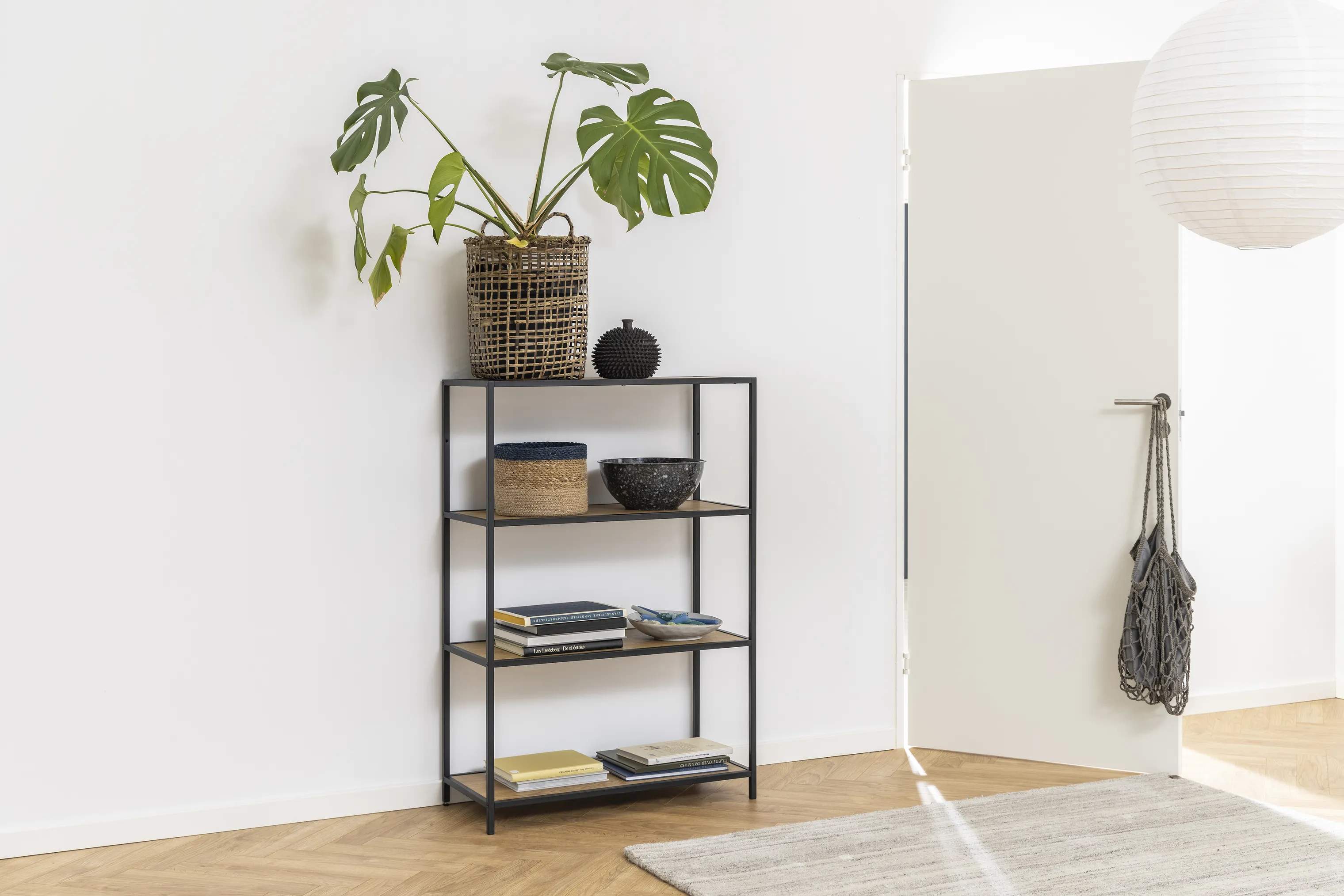 CASA Living Reoler og tilbehør Seaford Reol i Mat vild eg/mat sort, 2