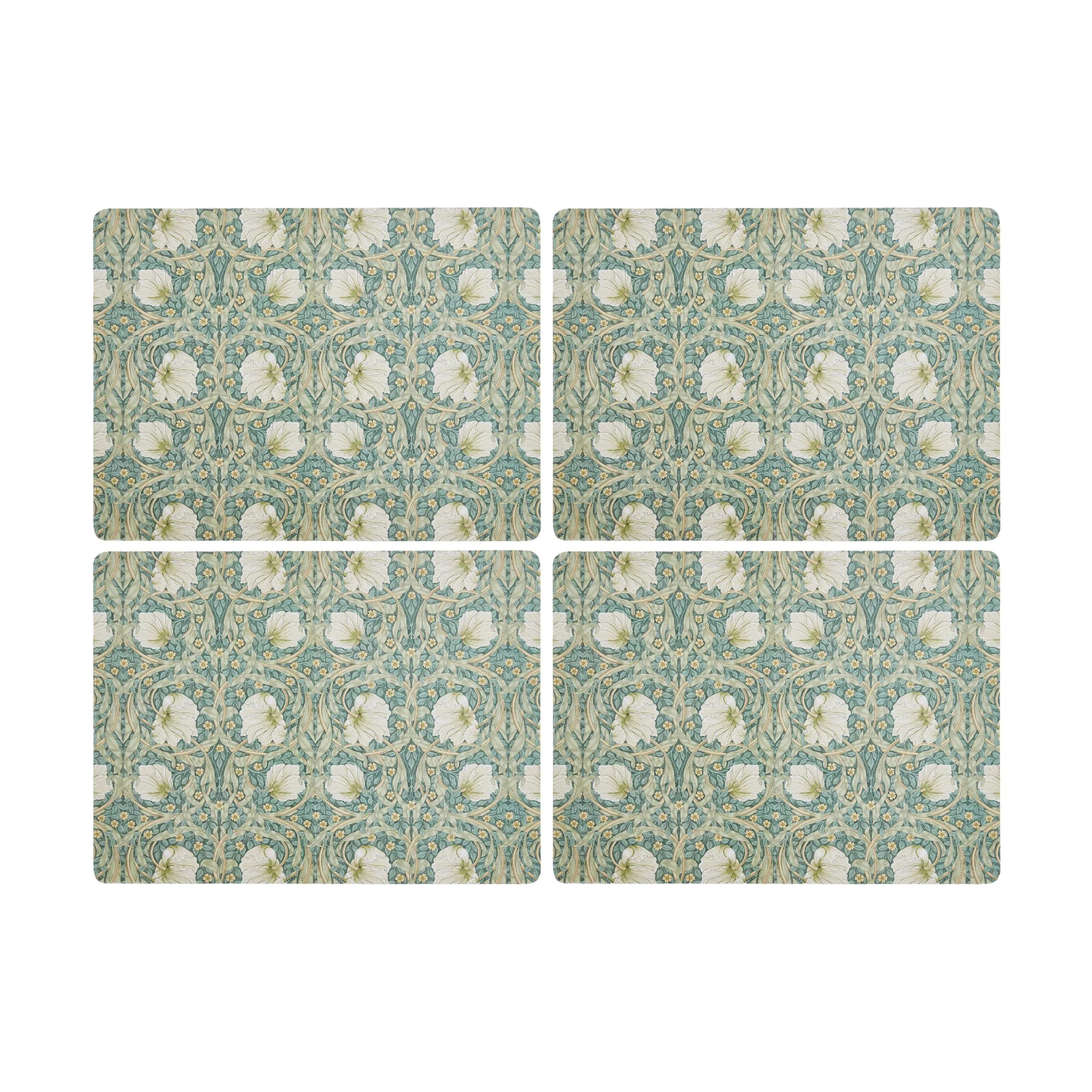 Spode Dækkeservietter Morris & Co Dækkeservietter - 4 stk. i Grøn/gul, 1