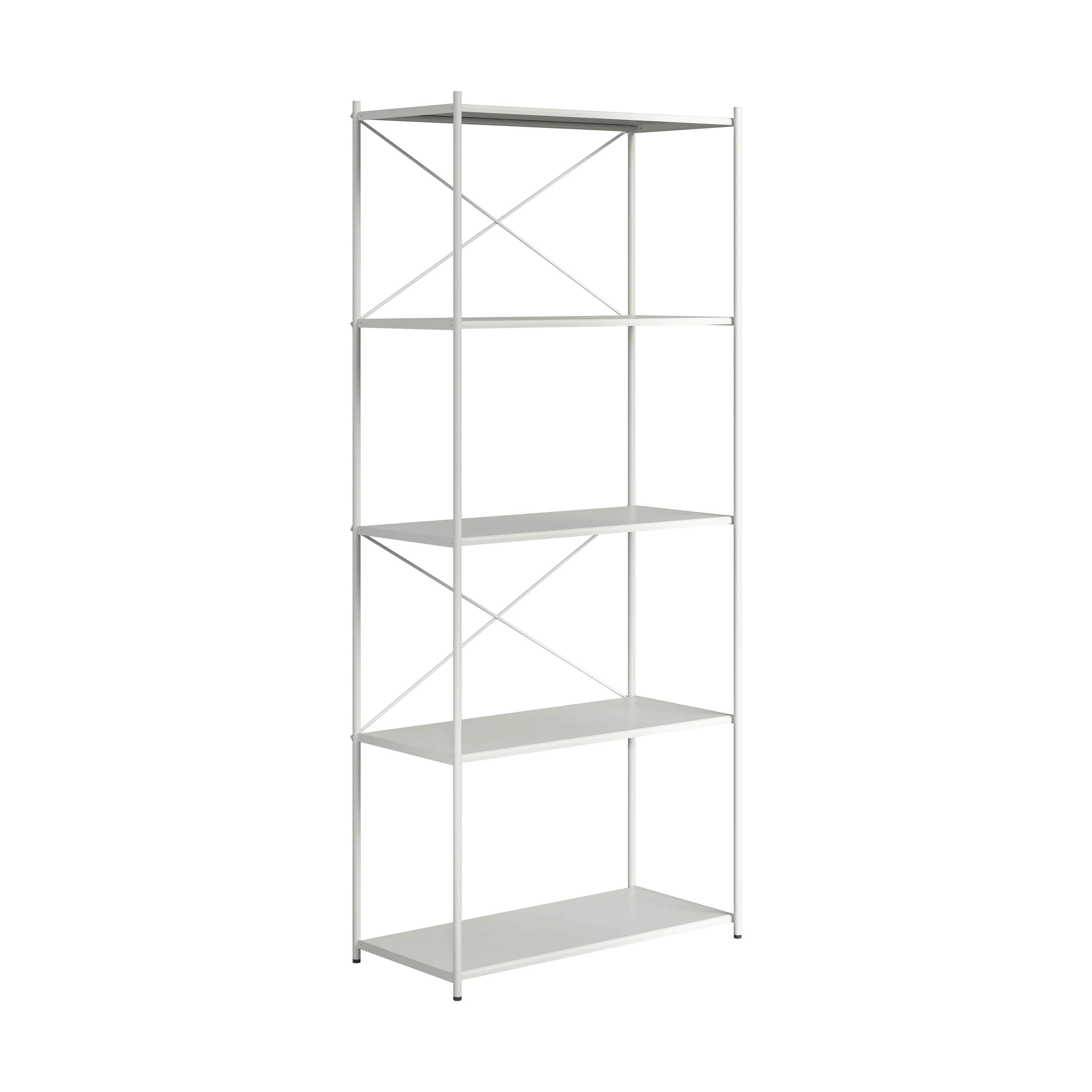 Novoform Reoler og tilbehør Arturo 5-Etagers reol i Light Grey, 175 cm, 3
