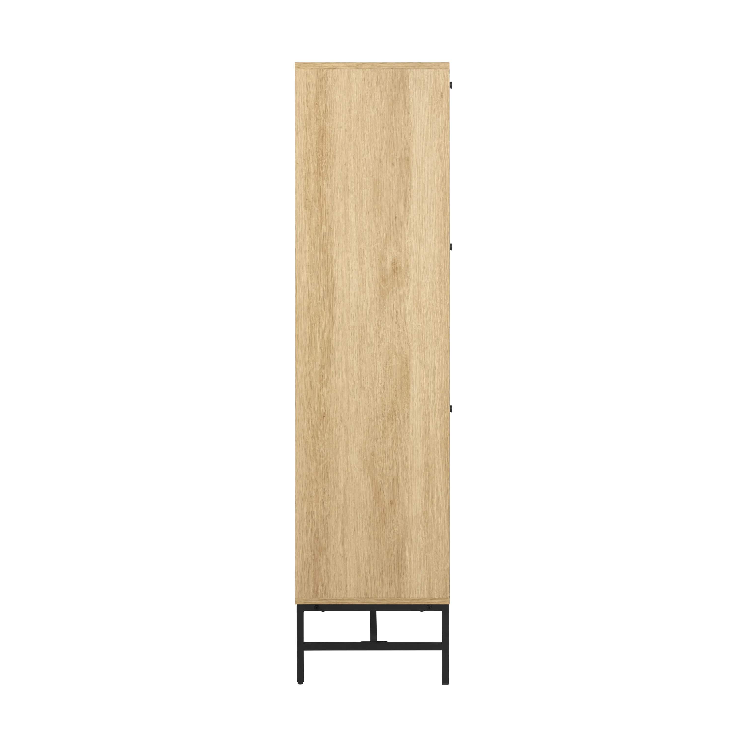 CASA Living Skabe Albany Skoskab i Natur, H140,4 x B98,7 cm, 5