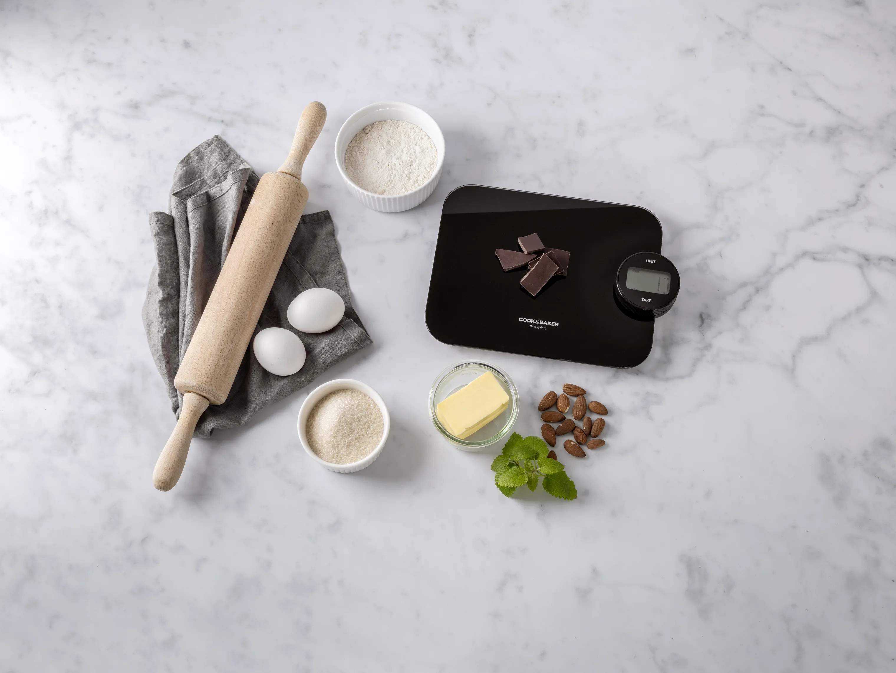 Cook & Baker Bagevægte Køkkenvægt i sort, 2