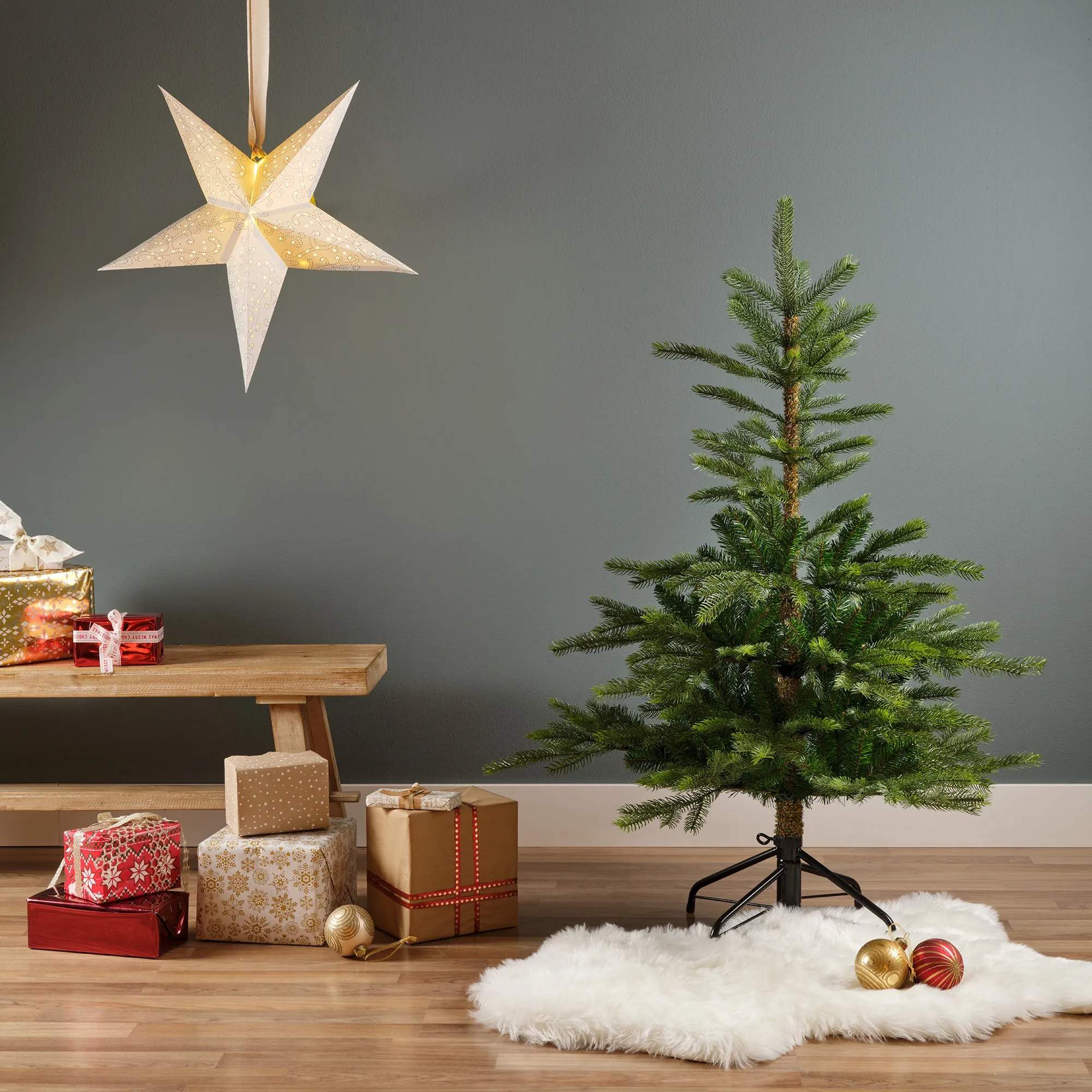 Casa Christmas Juletræer Grandis Fir Kunstigt Juletræ i 120 cm, 4