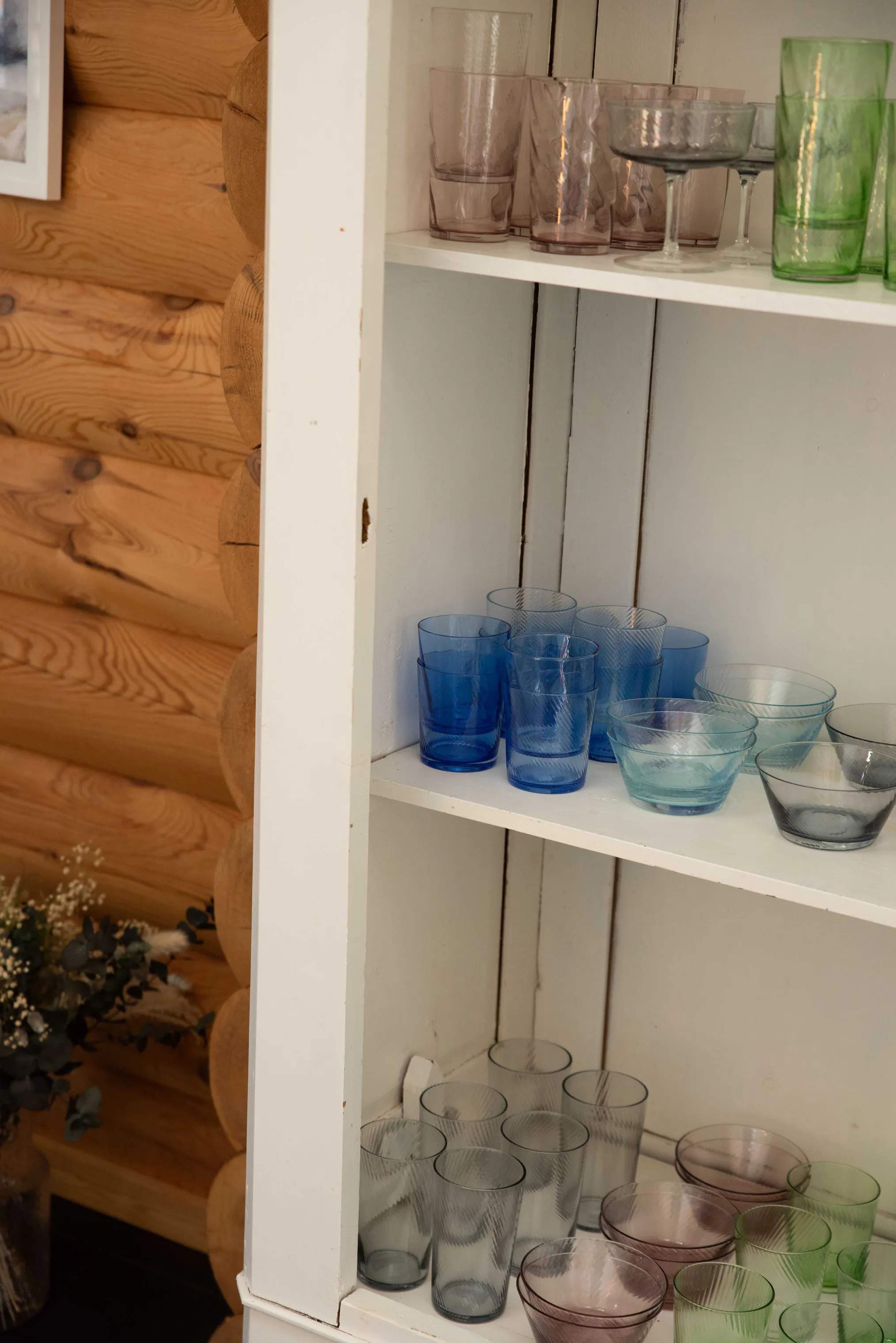 RAW by Aida Vandglas Unique Low Water Glas i Dark Blue, 3