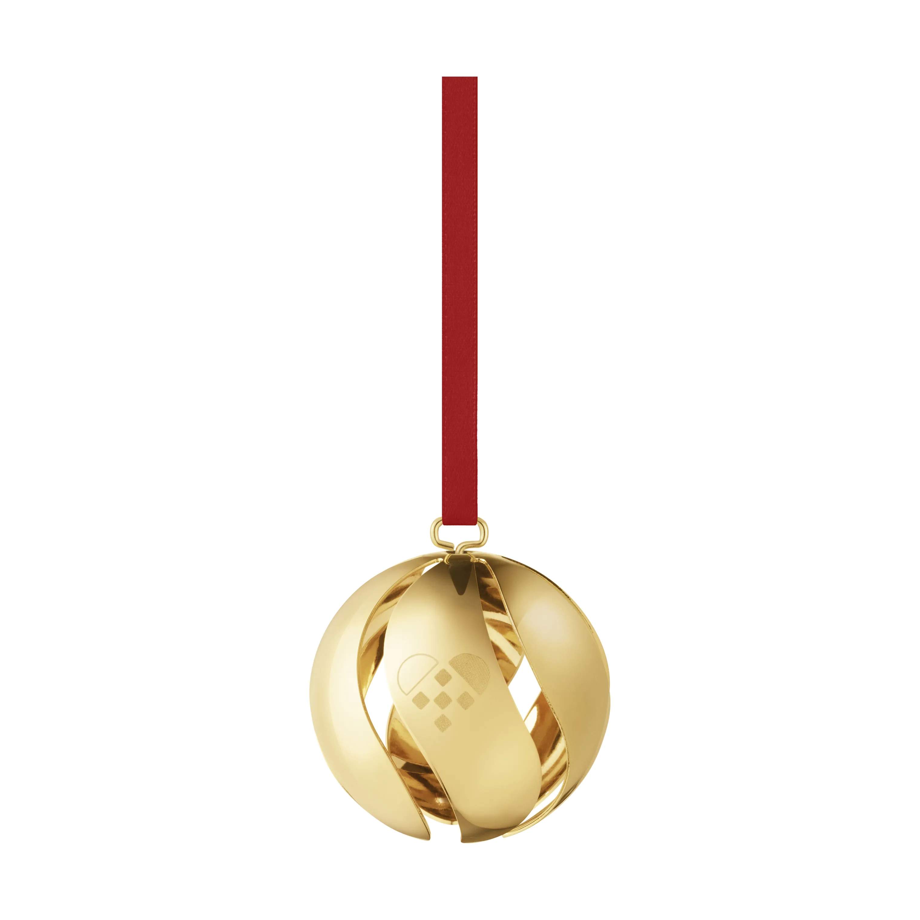 CC 2025 Juleornament - Kugle, guld, large