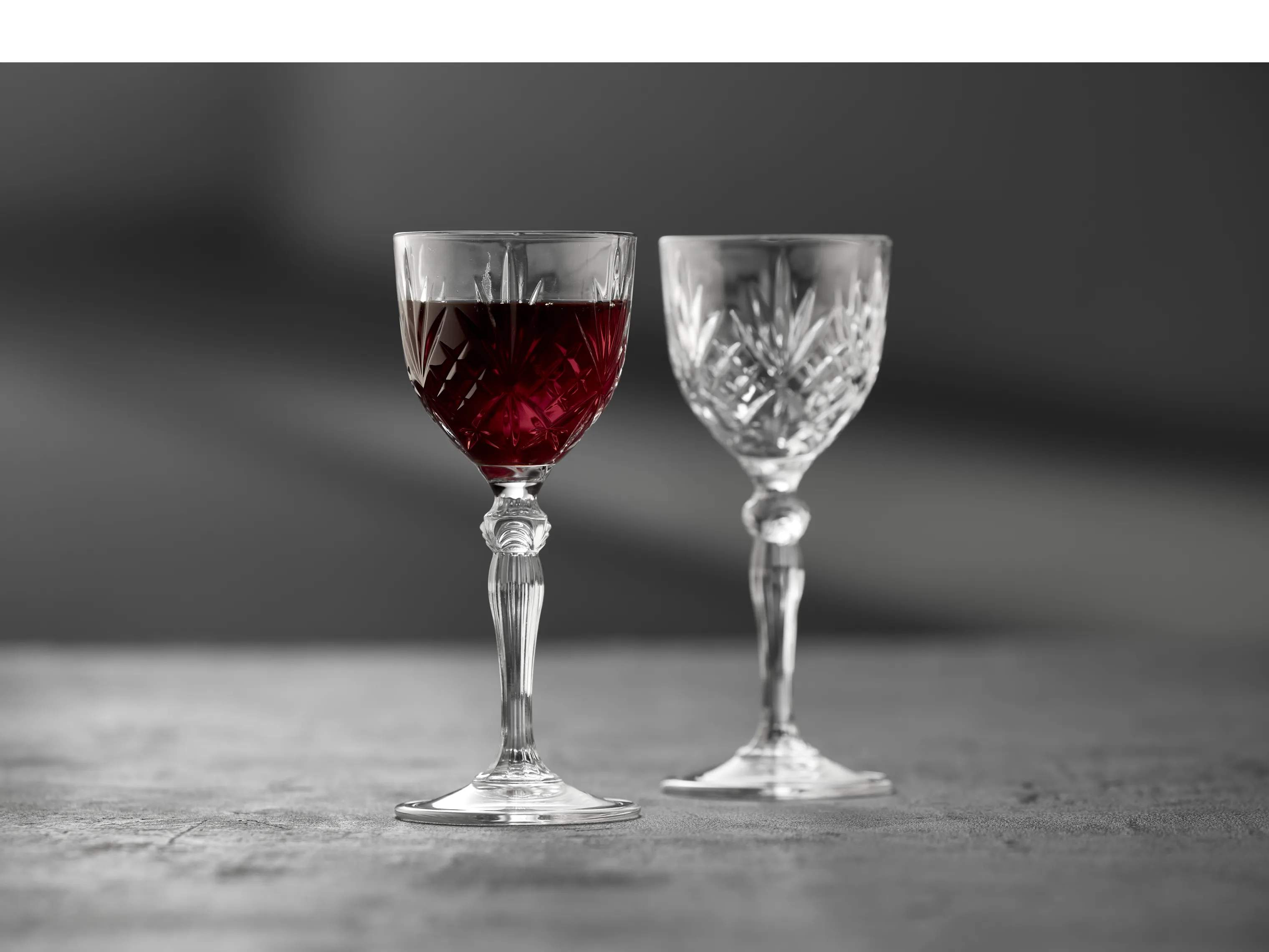 Lyngby Glas Portvinsglas Melodia Portvinsglas - 4 stk. i Klar, 2
