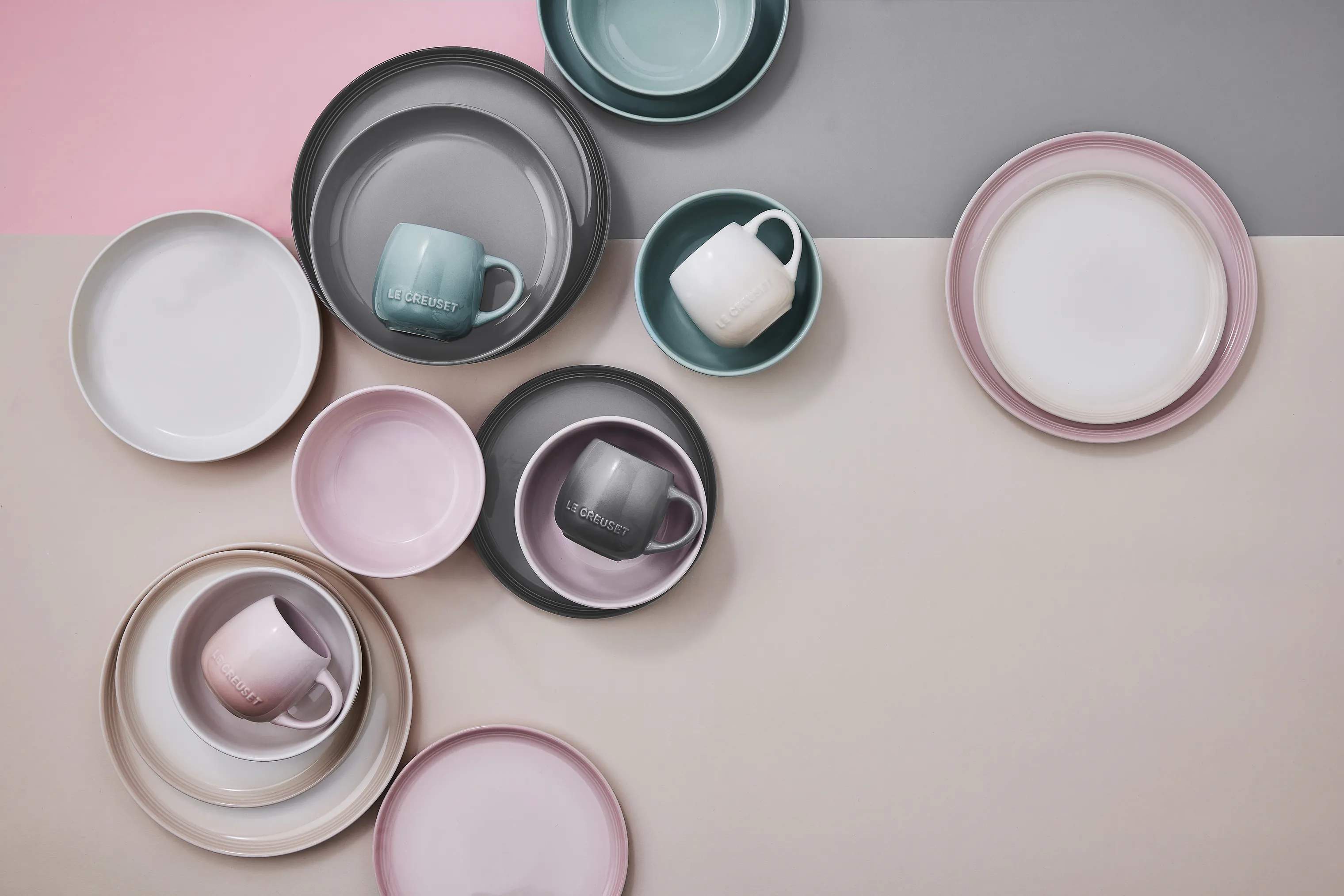 Le Creuset Dybe tallerkener Coupe Collection Coupe Dyb Tallerken i Shell pink, 16 cm, 2