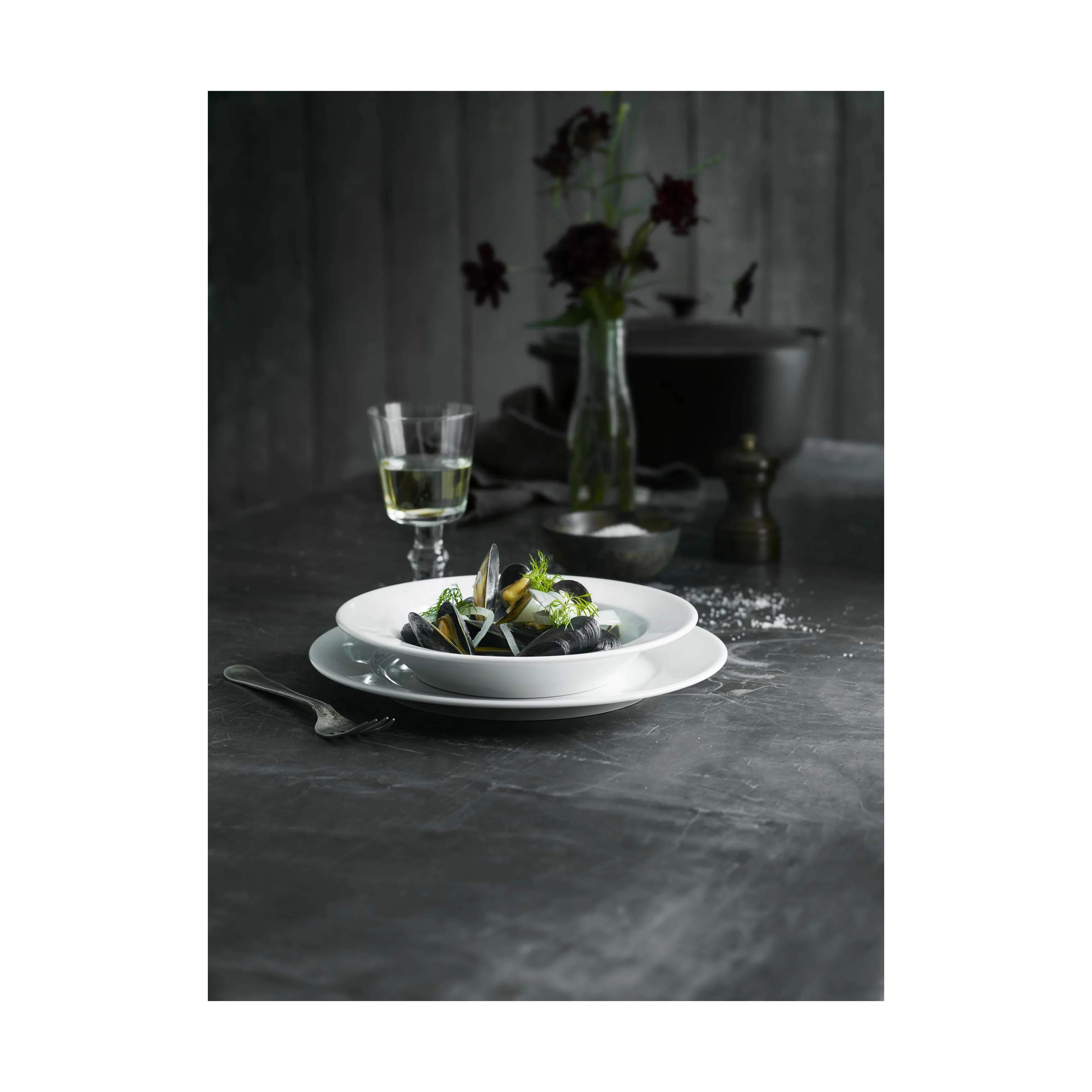 Pillivuyt Pastatallerkener Sancerre Pastatallerken i Hvid, 28 cm, 2