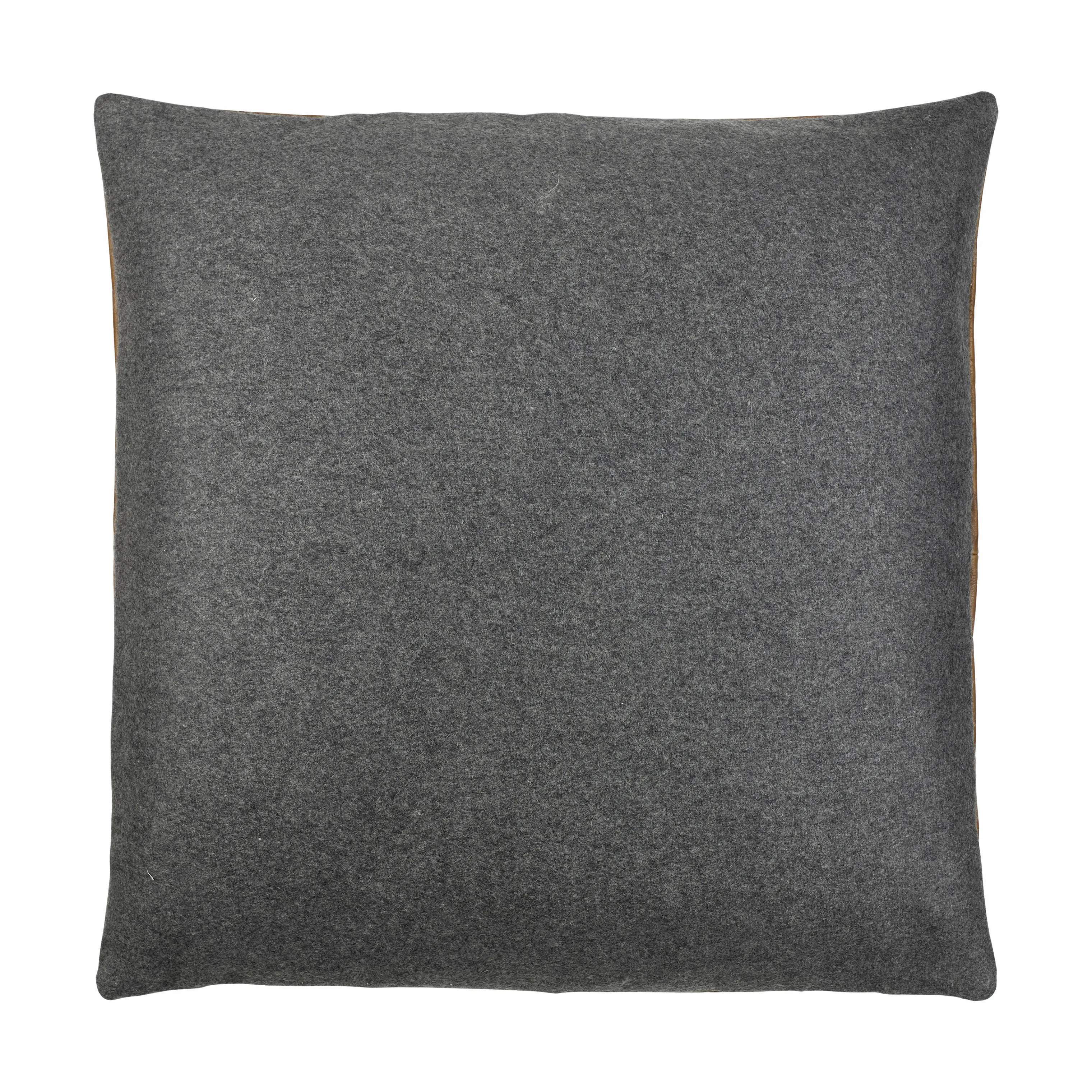 Södahl Pyntepuder Lodge leather Pude i Sort/tobacco, 3