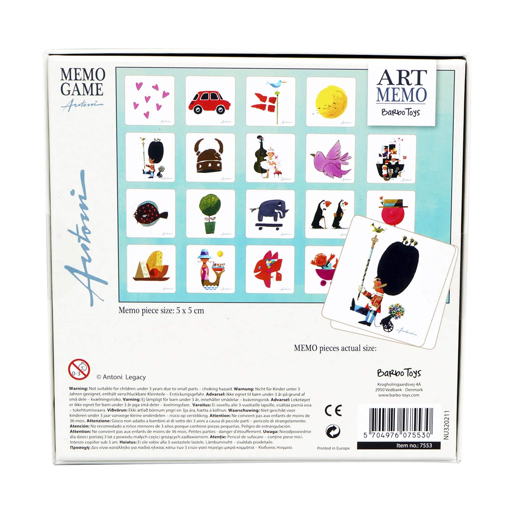 Barbo Toys Spil Ib Antoni Huskespil - Danmark i Multifarvet, 4