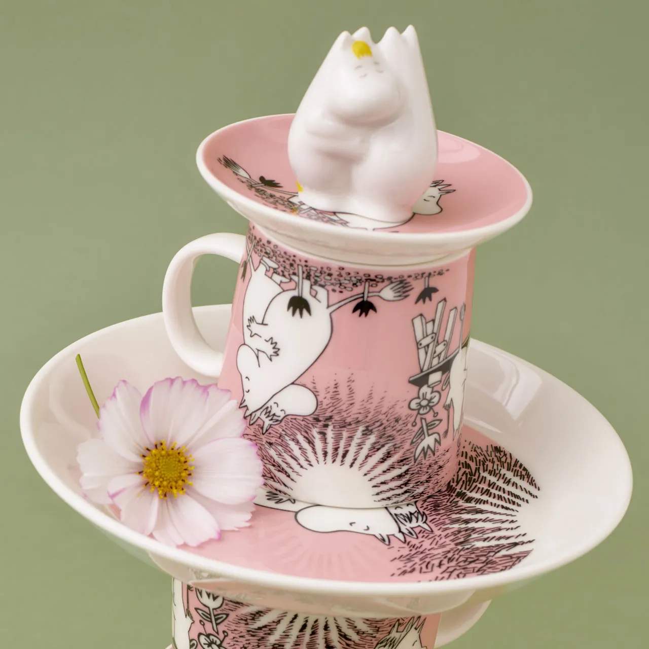 Moomin Arabia Øvrige figurer Love Kærlighed Figur - Snorkfrøken og Mumitrolden i Hvid, 2