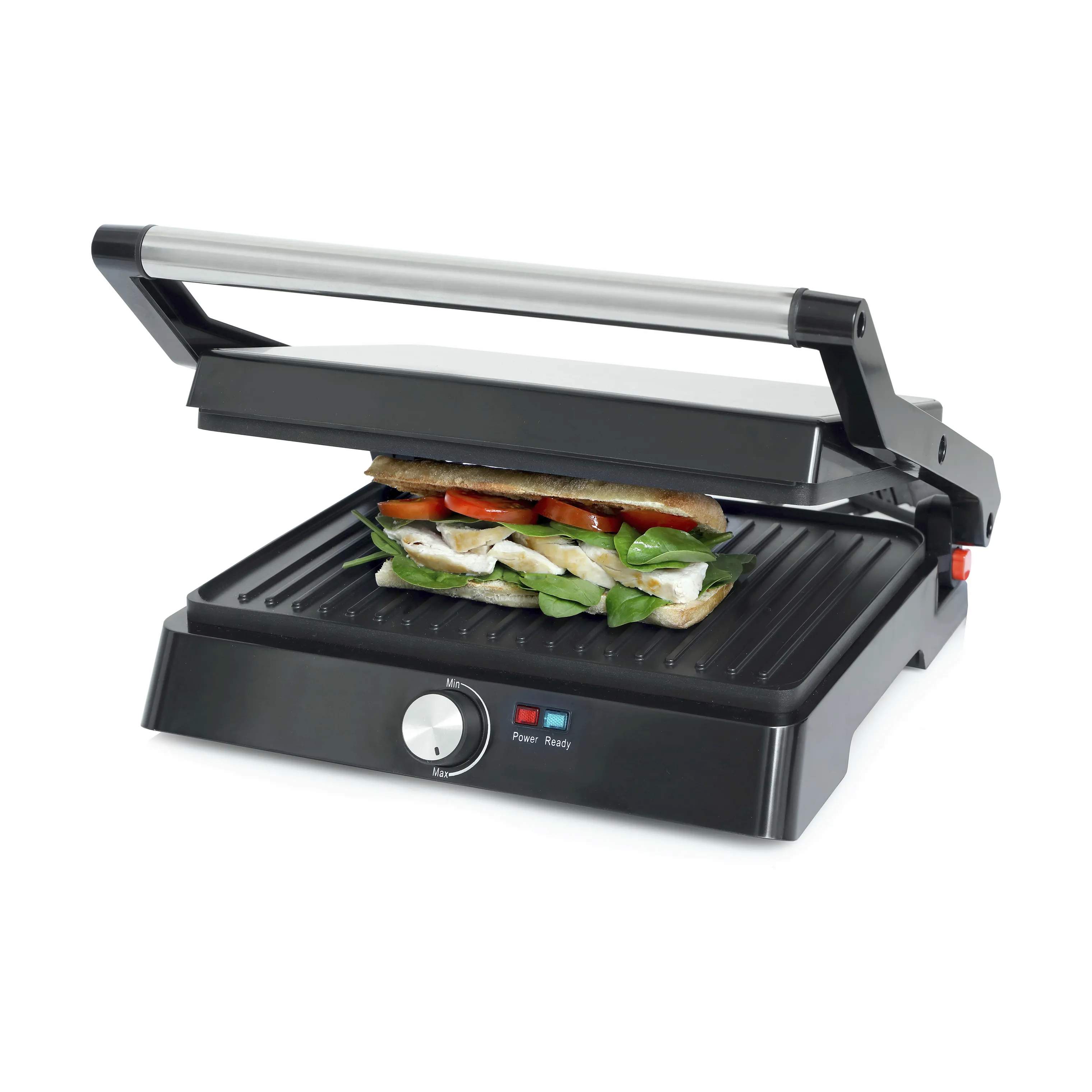 Cook & Baker Bordgrill Paninigrill i Sort/sølvfarvet, 4