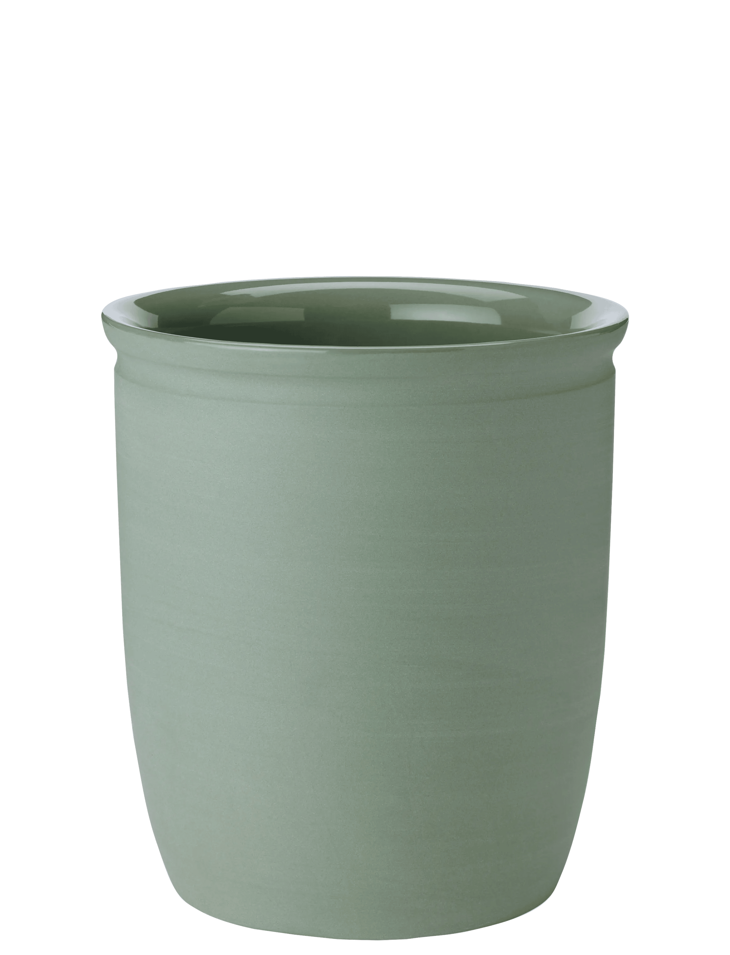 Knabstrup Keramik Krukker til køkkenredskaber Syltekrukke i olive, 2 L, 1