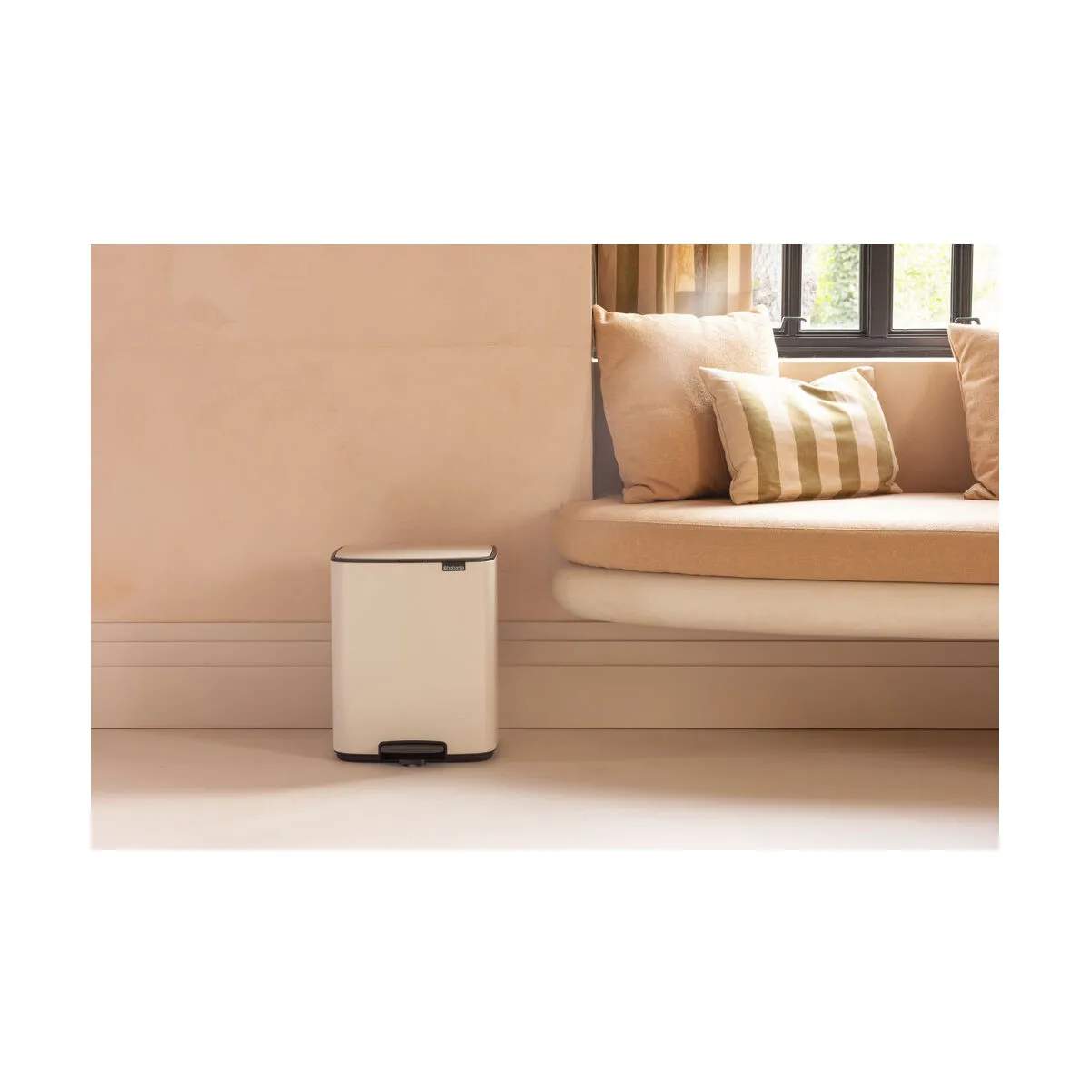 Brabantia Pedalspande Bo Pedalspand i Soft beige, 12 L, 6