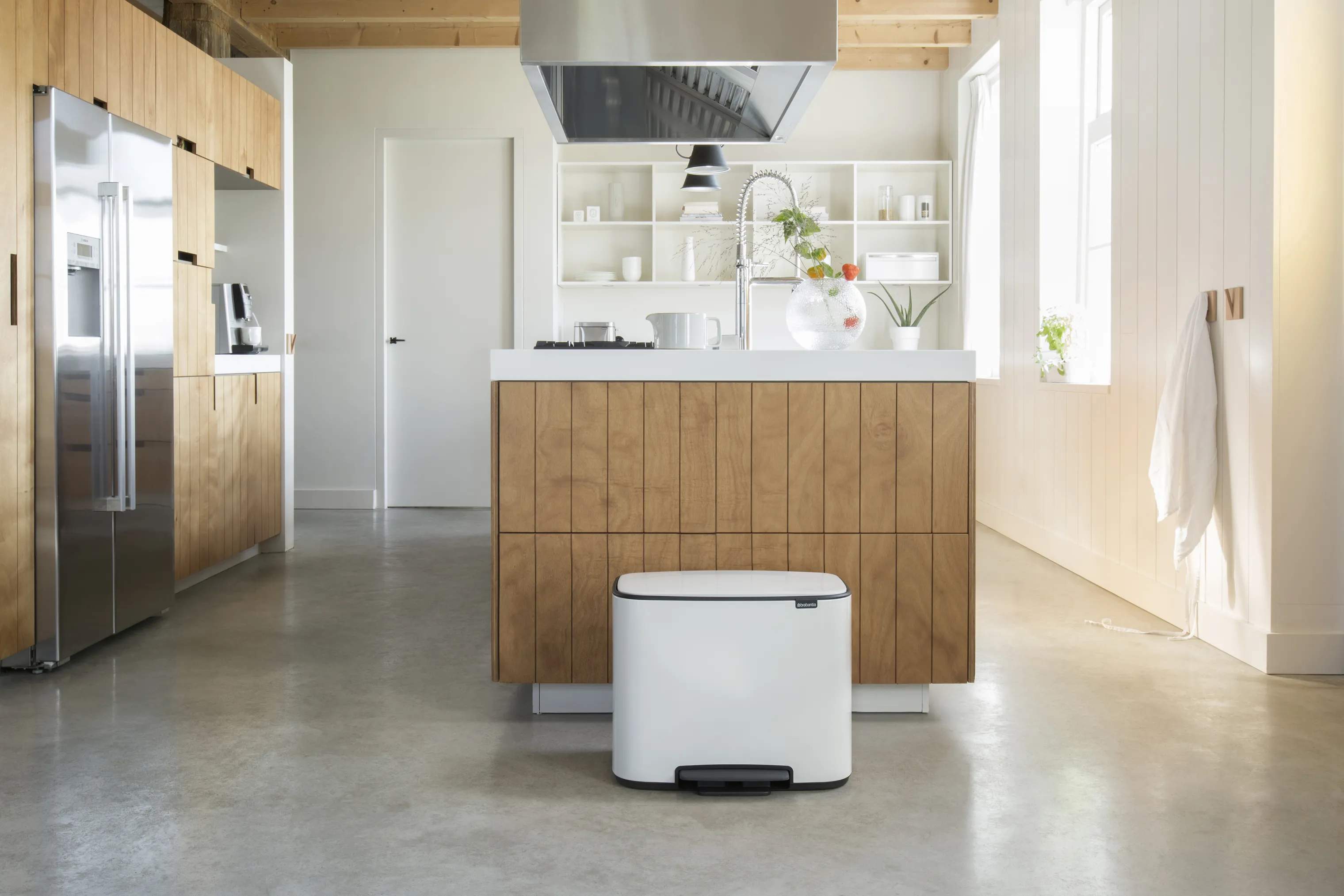 Brabantia Toiletspande BO Pedalspand i Hvid, 33 L, 3