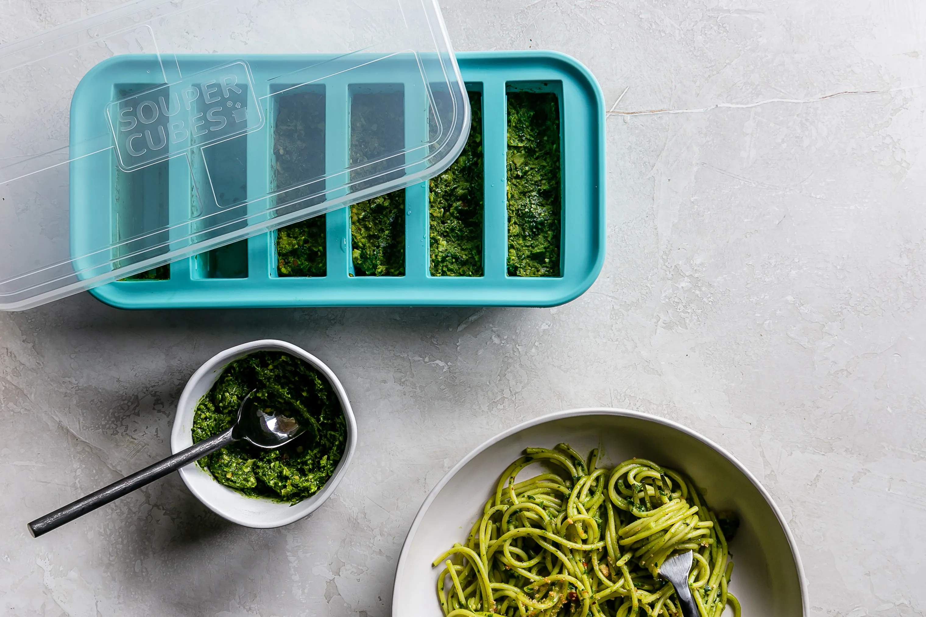 Souper Cubes Isterningebakker Frysebakke i Blå, 3
