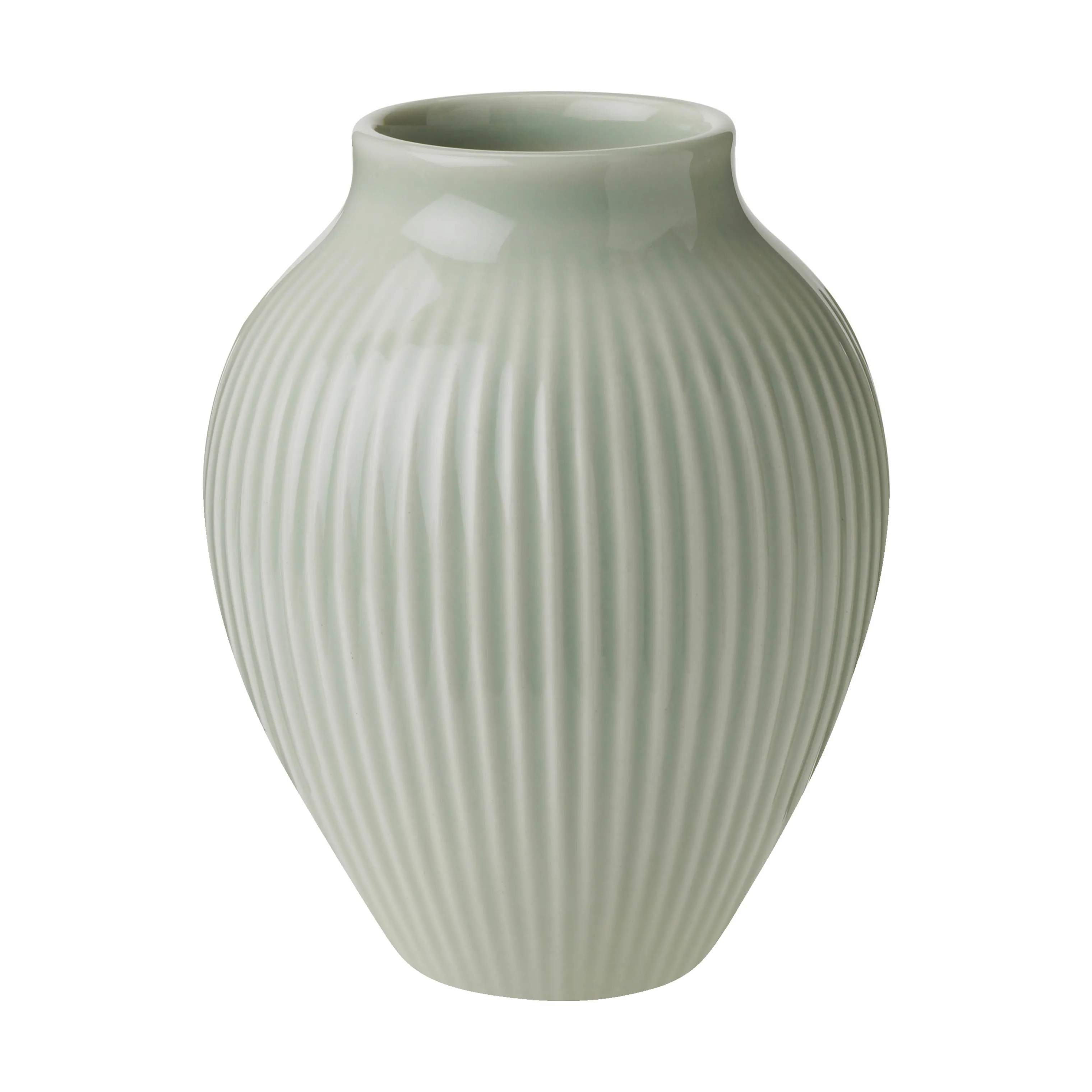 Riller Vase, mintgrøn, large
