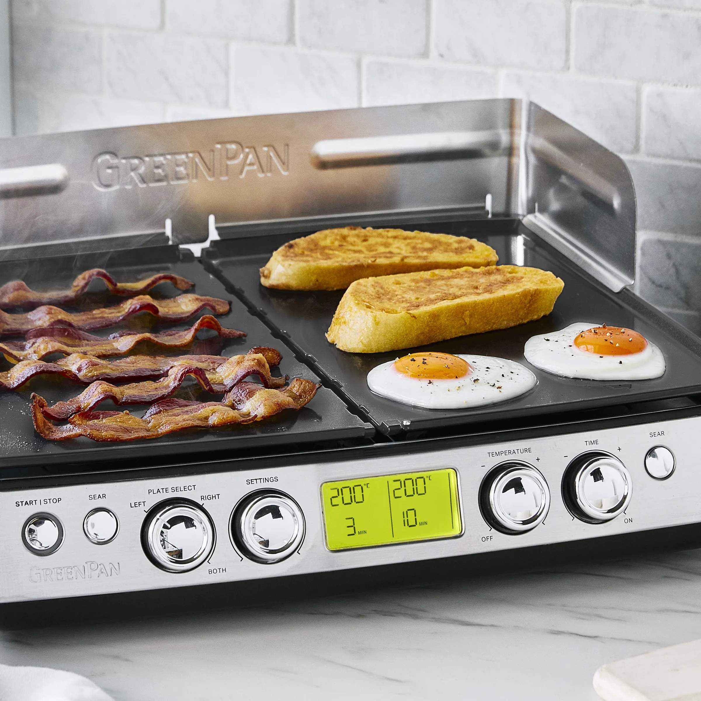 Greenpan Bordgrill Elite XL Grill i Stål, 3