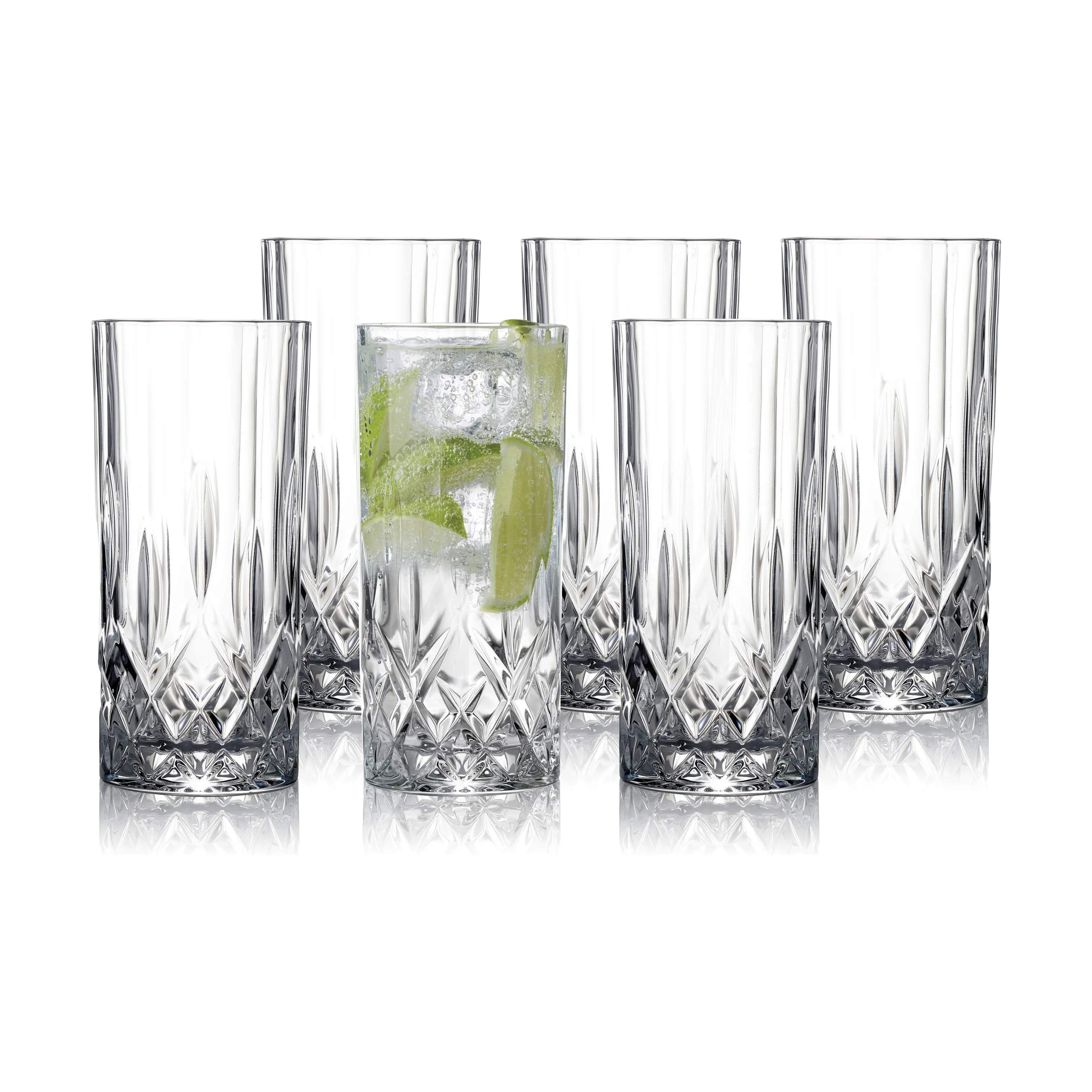 Lyngby Glas Highball glas Lounge Highball glas - 6 stk. i Klar, 1