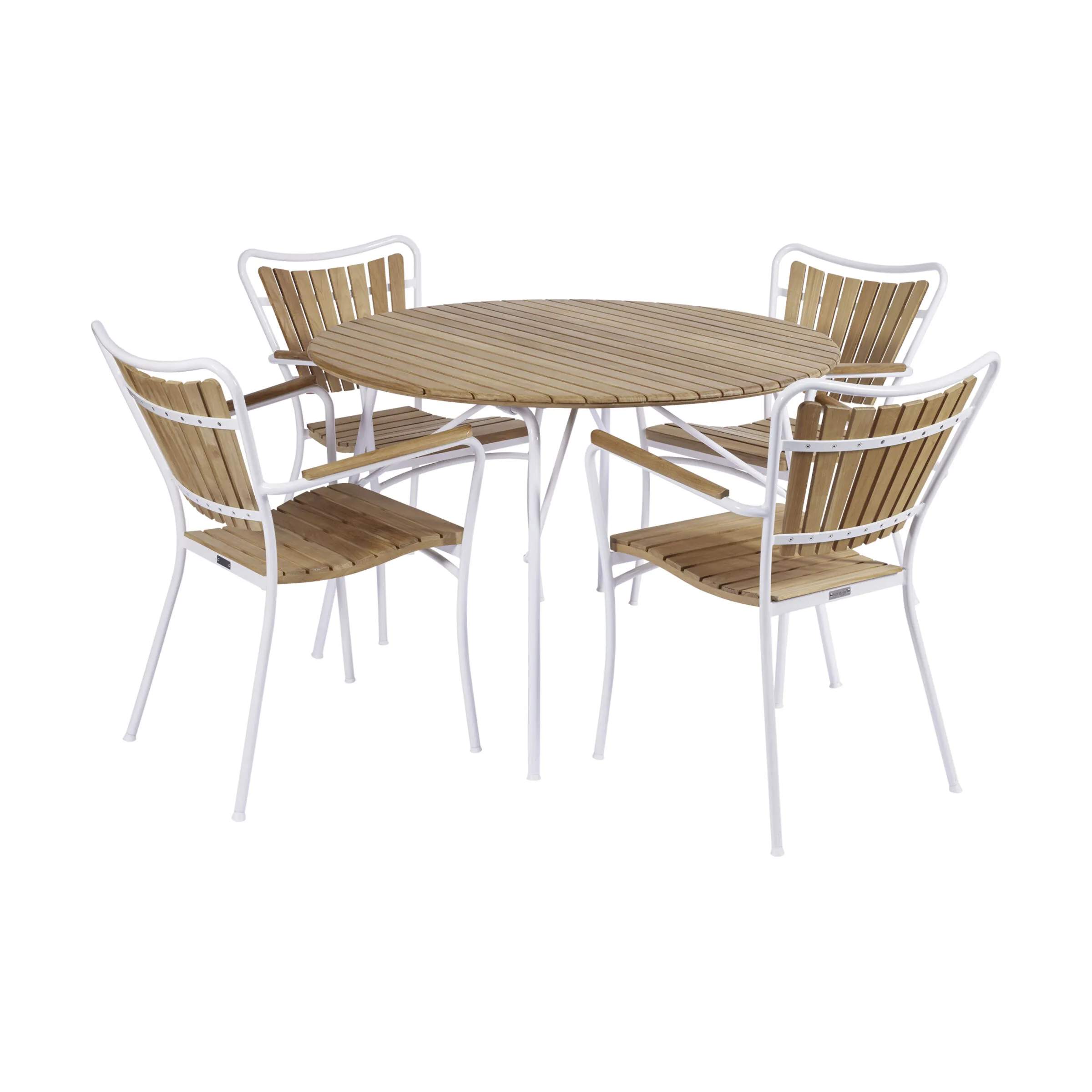 Mandalay Havemøbelsæt Magnolia Havemøbelsæt - 5 dele i hvid, 1