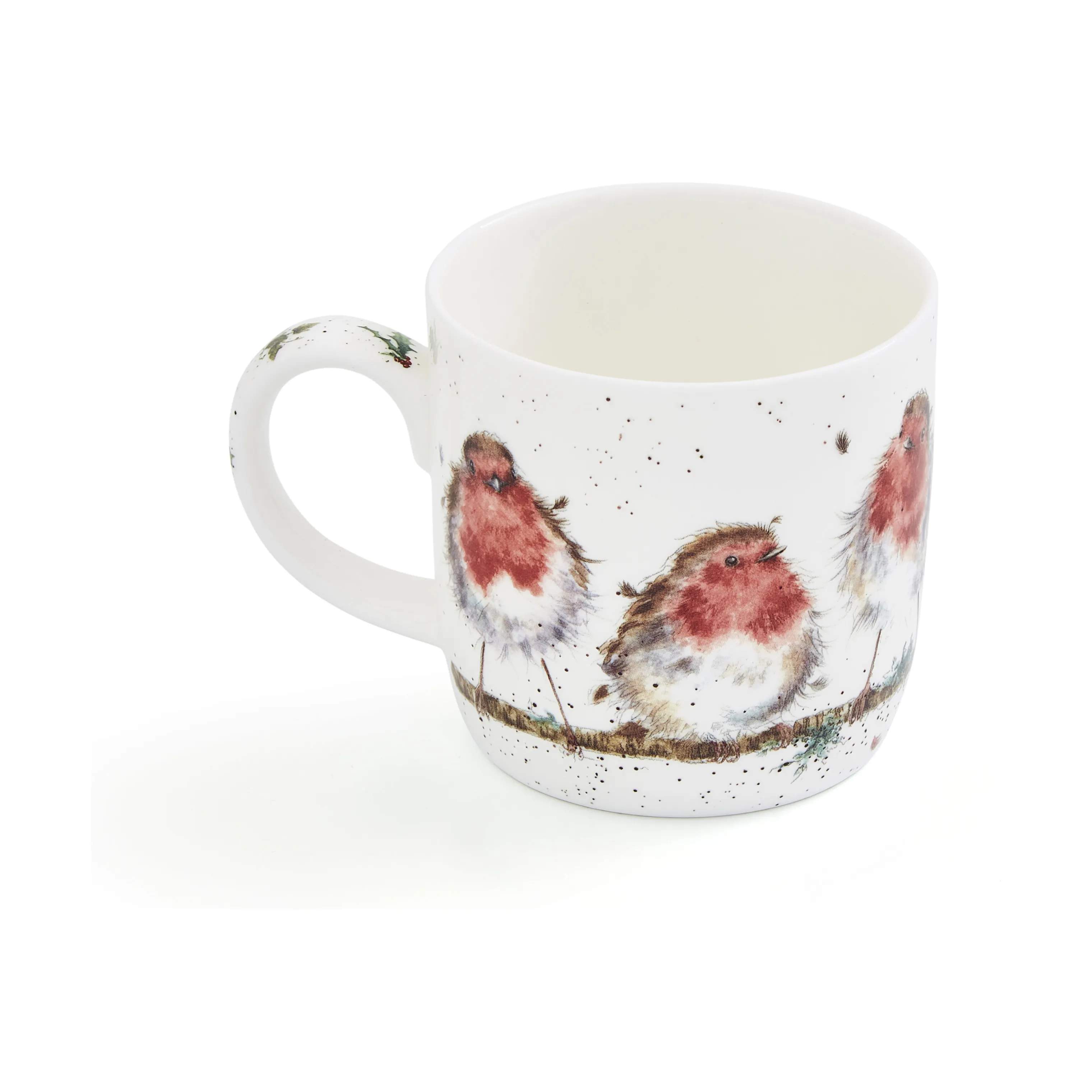 Royal Worcester Krus og kopper med hank Wrendale Krus - Rockin robins i Rockin Robin, 4