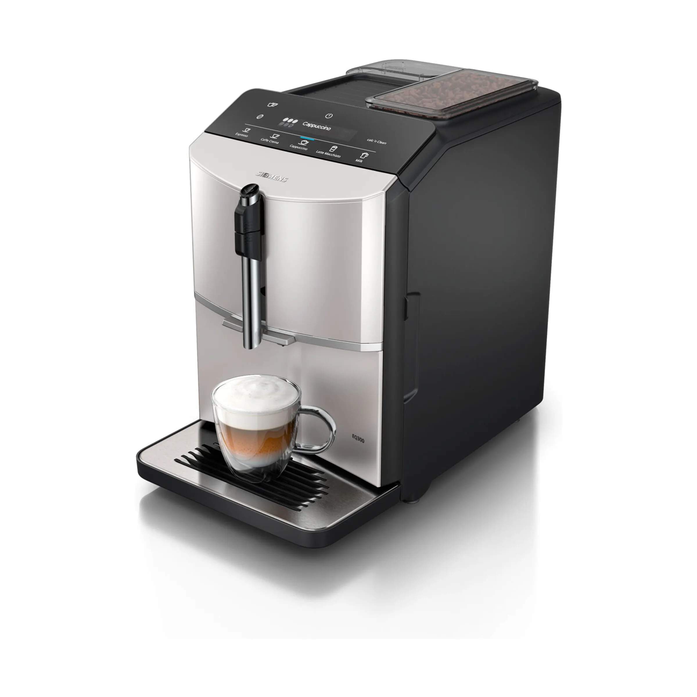 Siemens Espressomaskiner EQ300 Espressomaskine TF303E01 i Sølv, 4