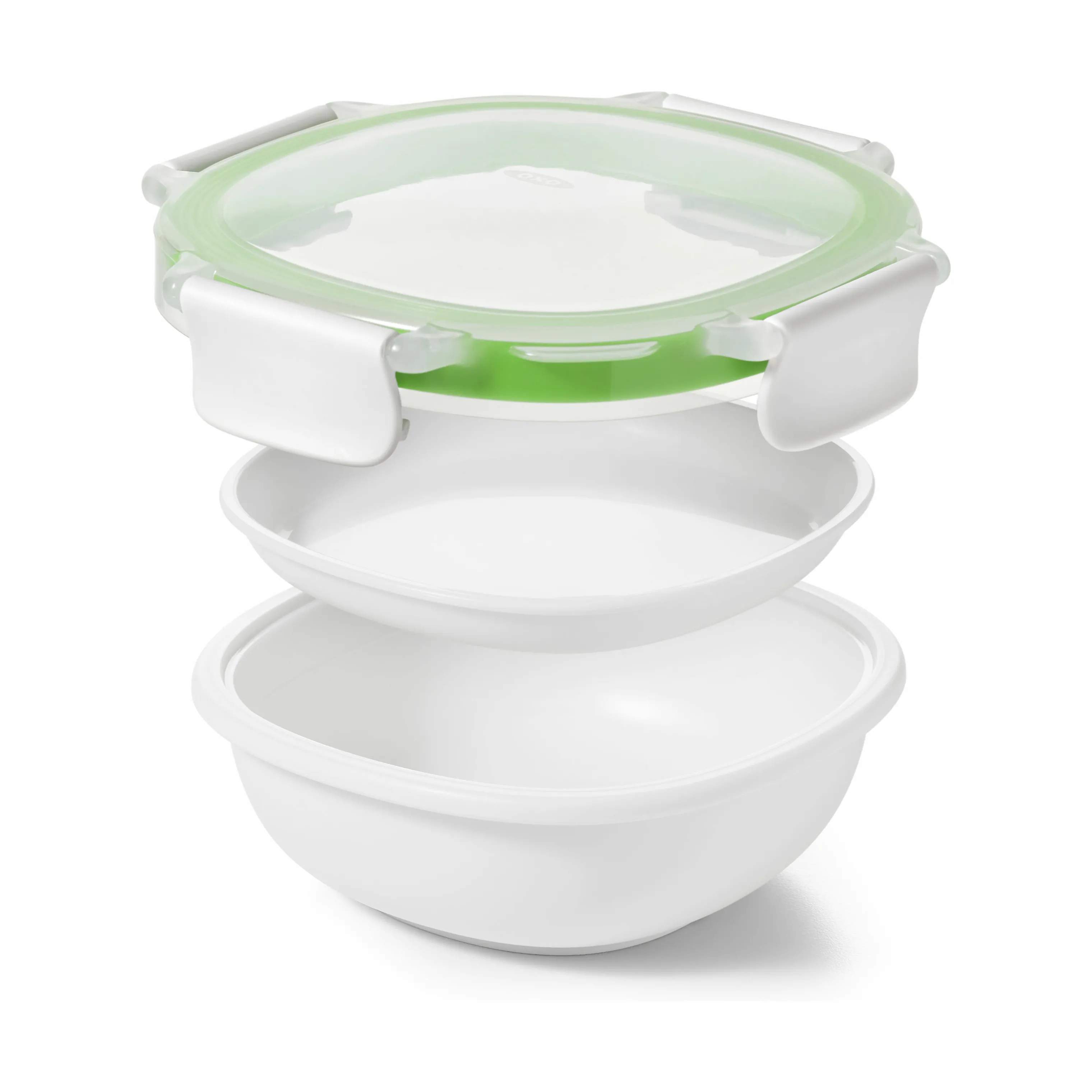 OXO Opbevaringsbokse Good Grips Snackbeholder i hvid;klar, B15 x L15 cm, 3