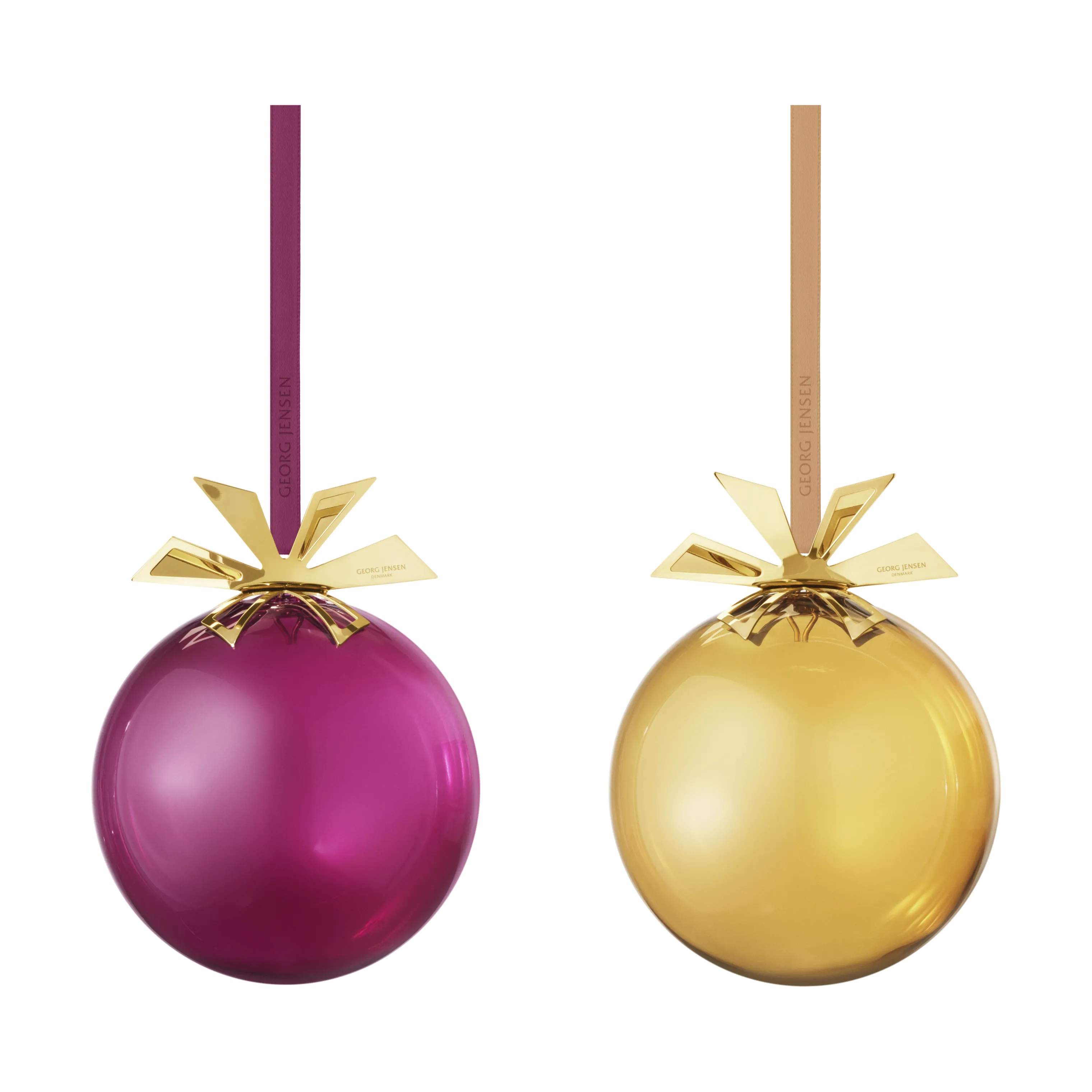 CC 2025 Juleornament - 2 stk., lyserød, large