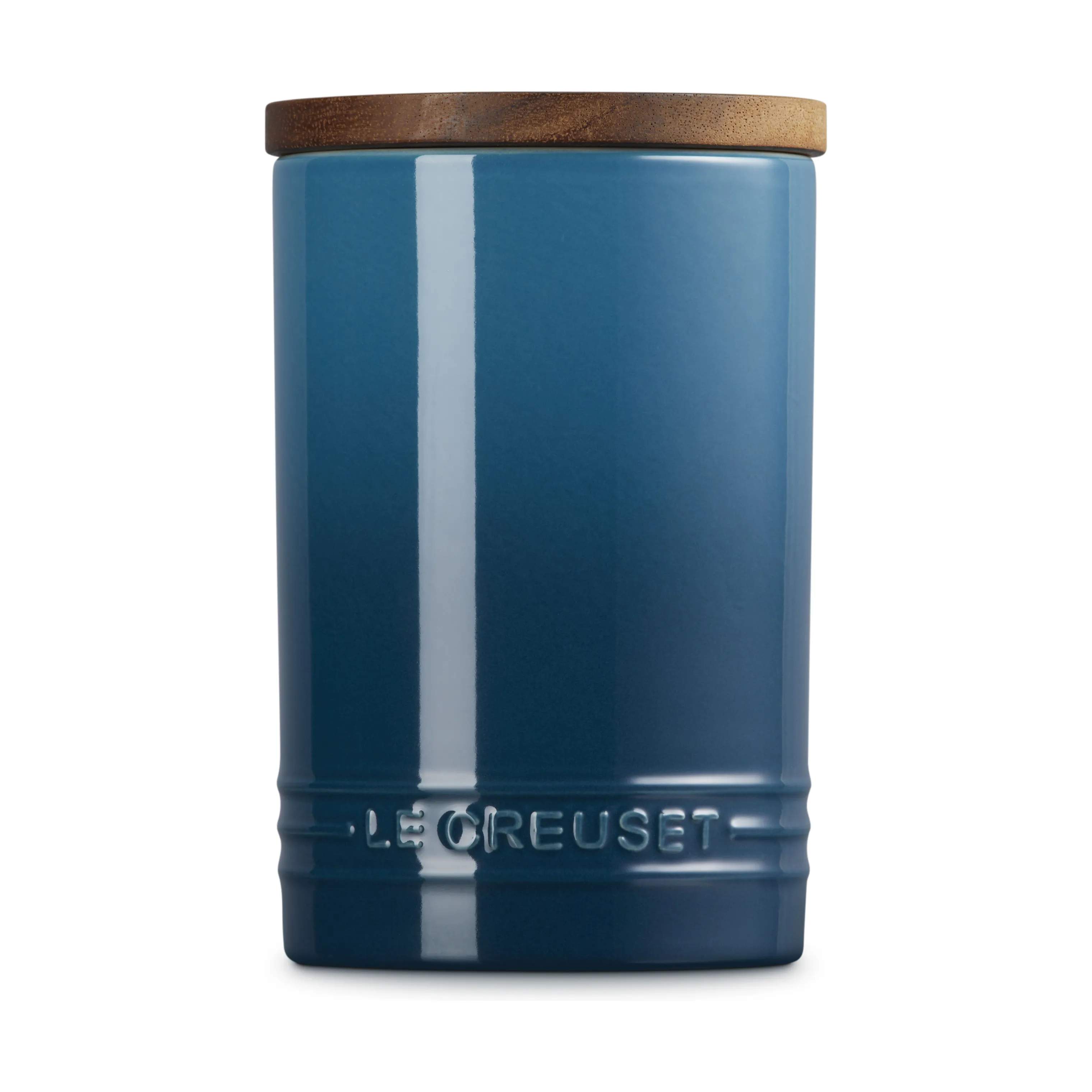 Le Creuset Opbevaringskrukker Signature Opbevaringskrukke m. Låg i Deep Teal, 770 ml, 1