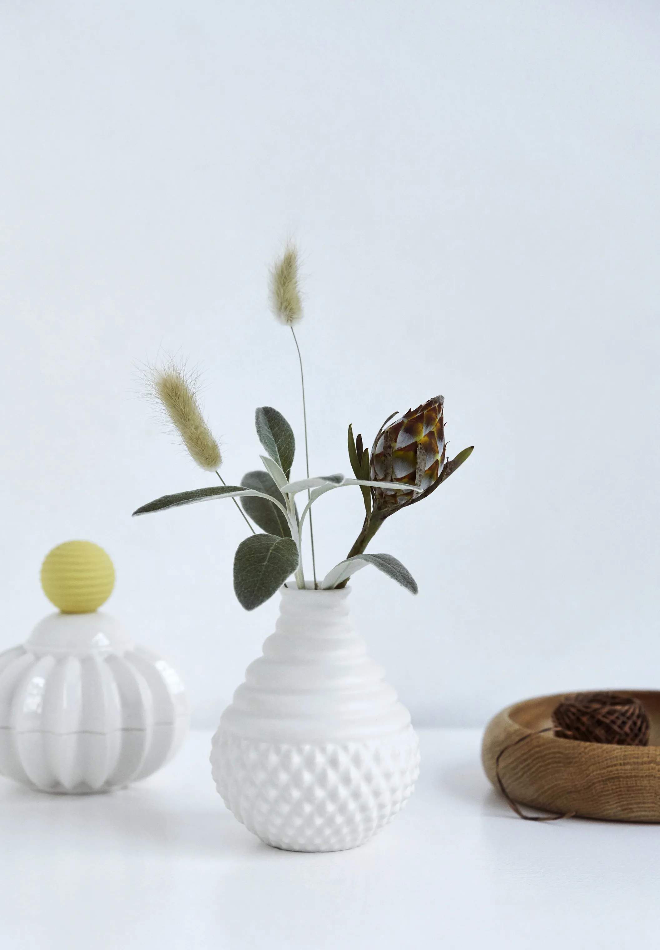 Dottir Vaser Samsurium Tumbletop Vase i Hvid, 2