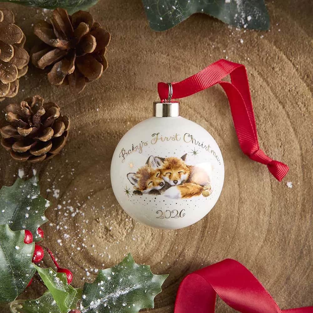 Royal Worcester Julekugler Wrendale Julekugle - Babys first christmas i Babys first christmas, 2