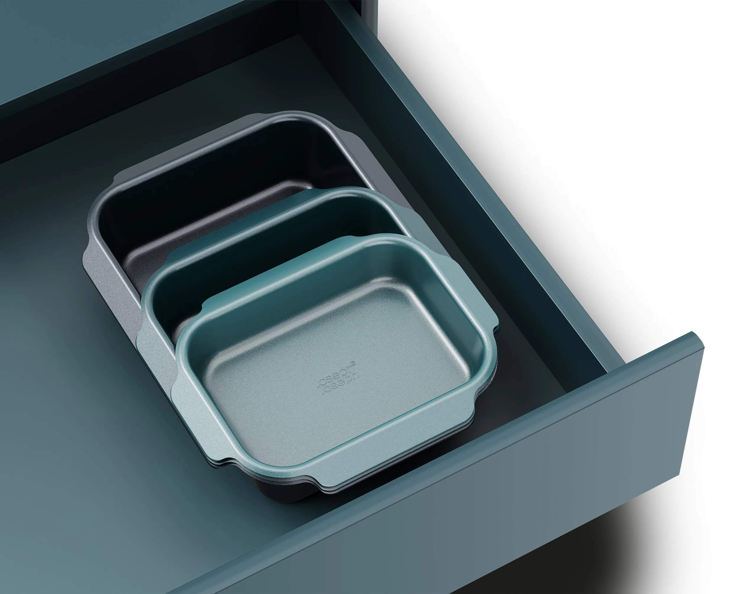 Joseph Joseph Ovnfaste fade Nest Ovnfast Fadsæt - 3 stk. i Blue, 2