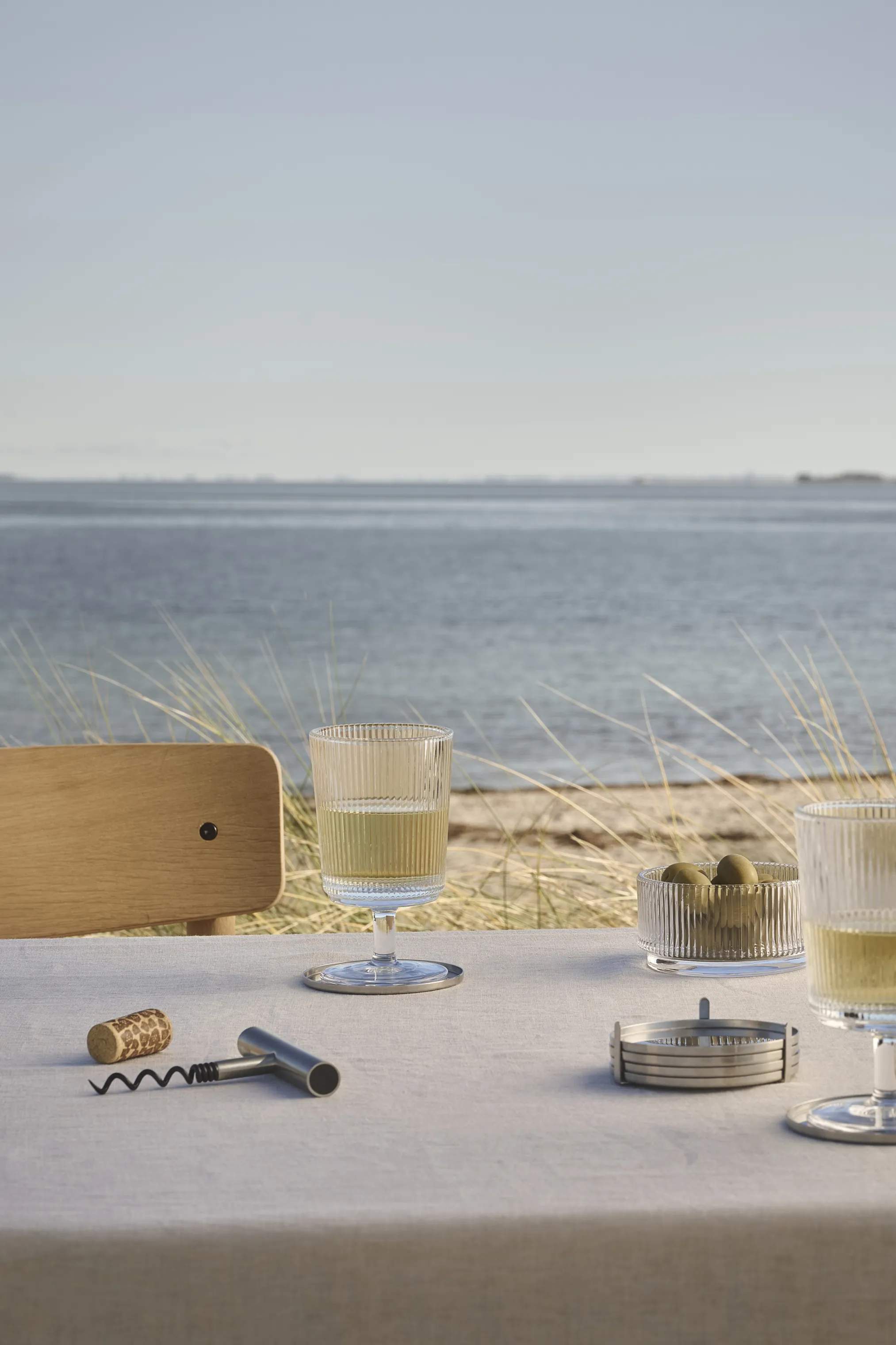 Stelton Hvidvinsglas Pilastro Vinglas - 4 stk i Klar, 4