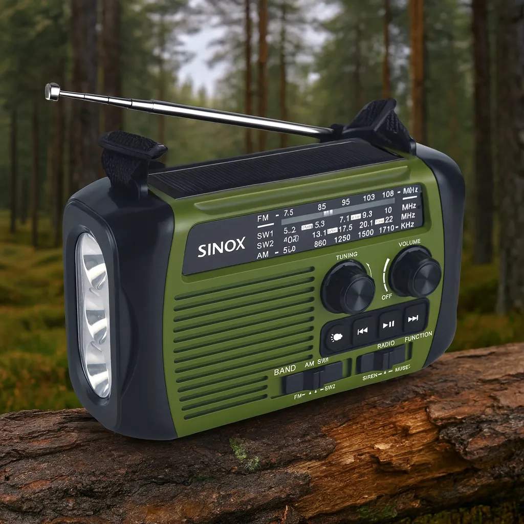 SINOX Højtalere Bluetooth Nødradio i Grøn/sort, 2