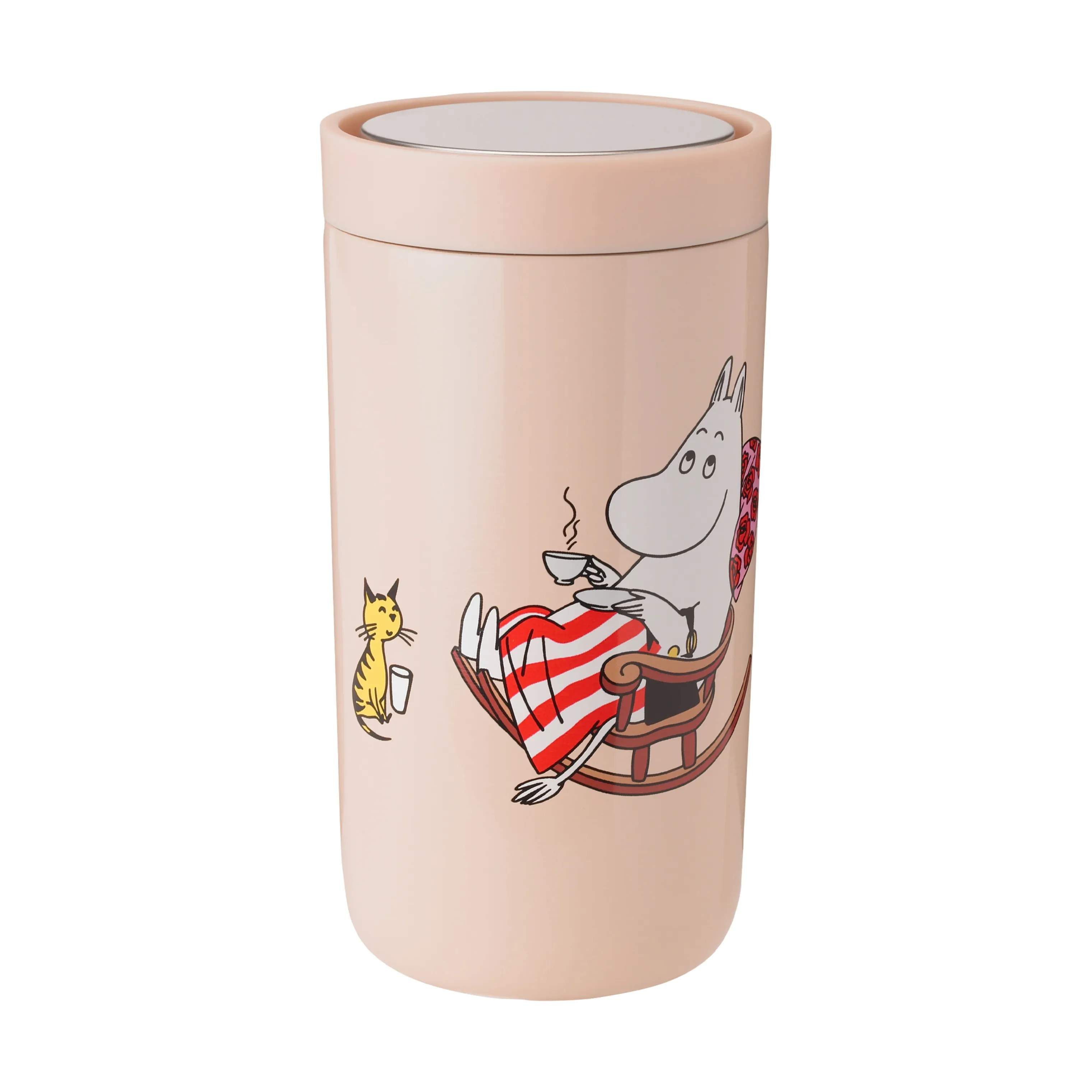 Stelton To go kopper Drink-It To-Go Click Termokop i Moomin mamma, 20 cl, 1
