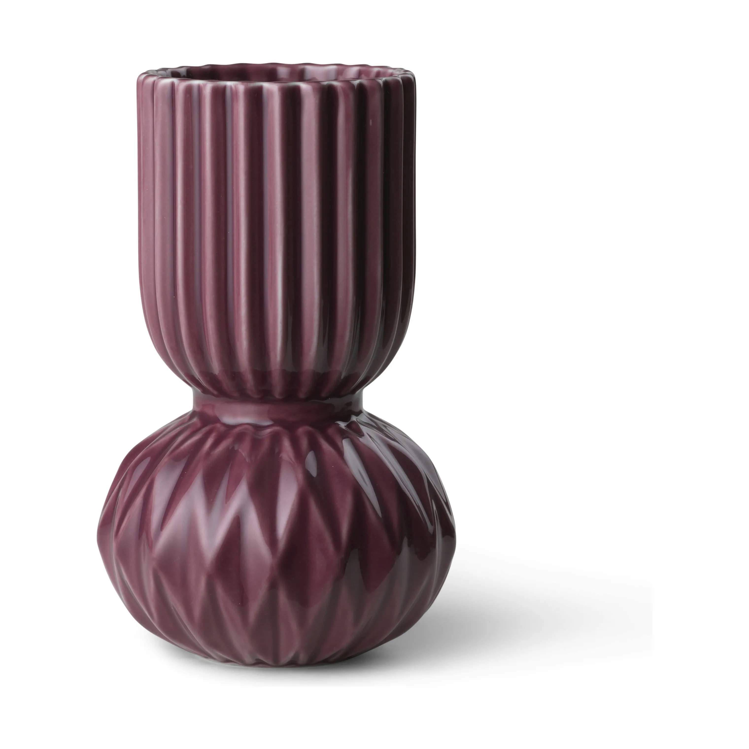 Samsurium Rufflebell Vase, aubergine, large