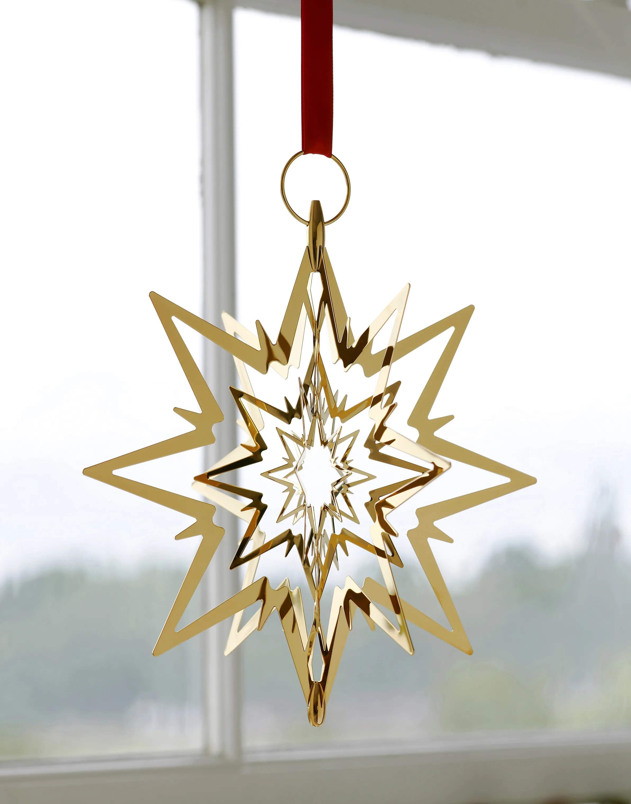 Georg Jensen Topstjerner Christmas Collectibles 1993 Topstjerne - Stor i Guldfarvet, Stor, 2
