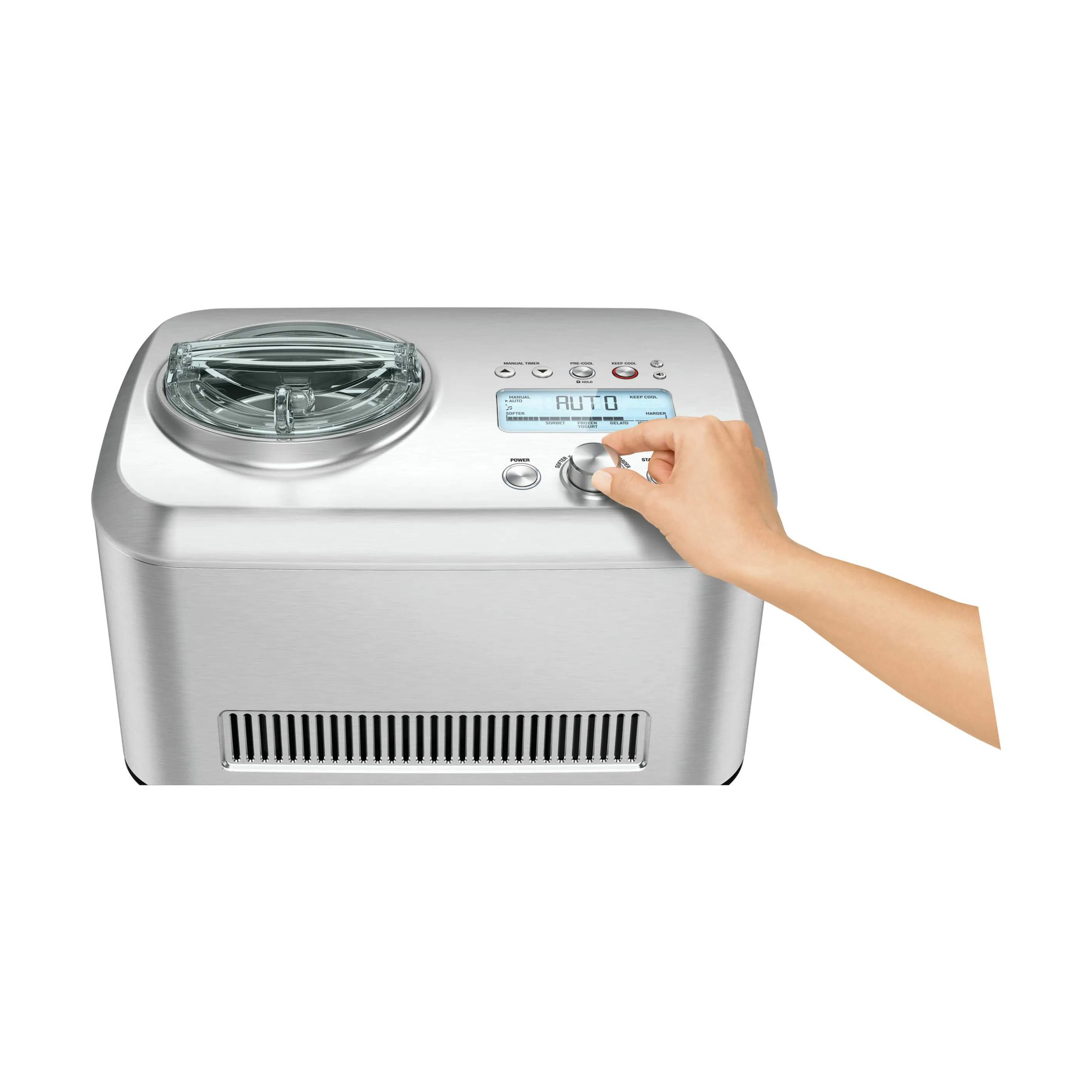 Sage Ismaskiner Smart Scoop Ismaskine i Sølvfarvet, 3