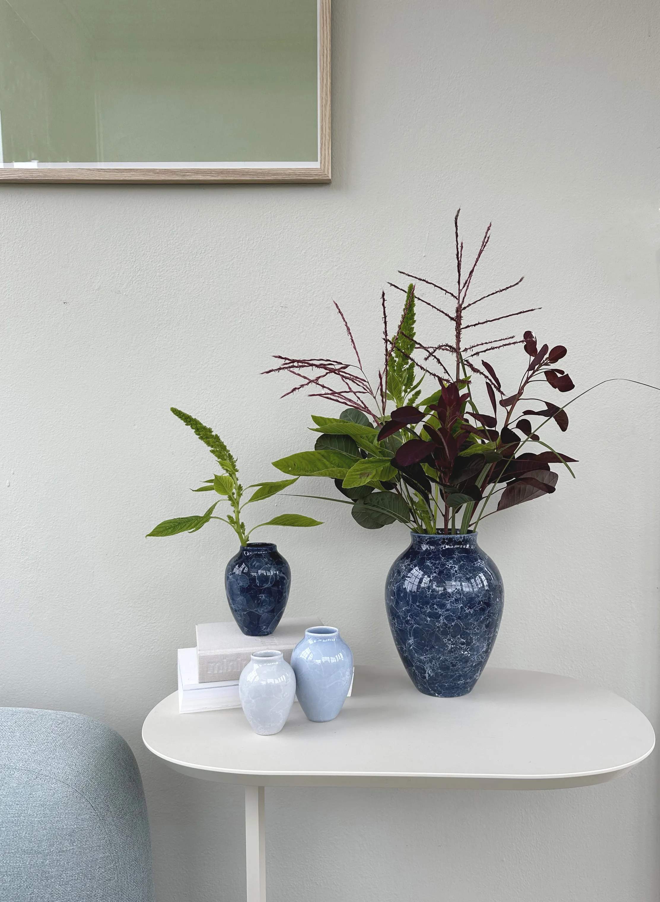 Knabstrup Keramik Vaser Knabstrup Natura Vase i Natura blue, 3