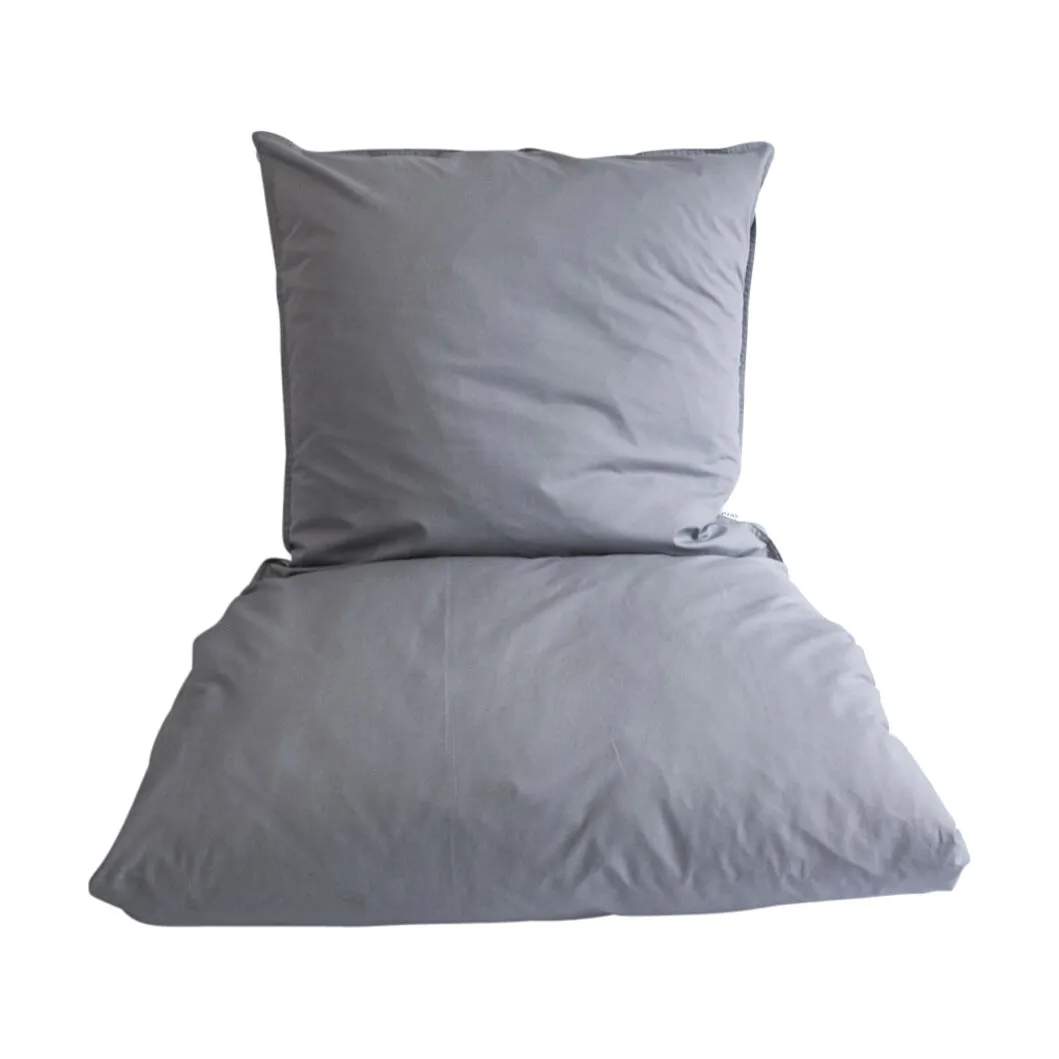 omhu Sengetøj Percale OMHU Percale Sengetøj i Lys grå, B140 x L200 cm, 1