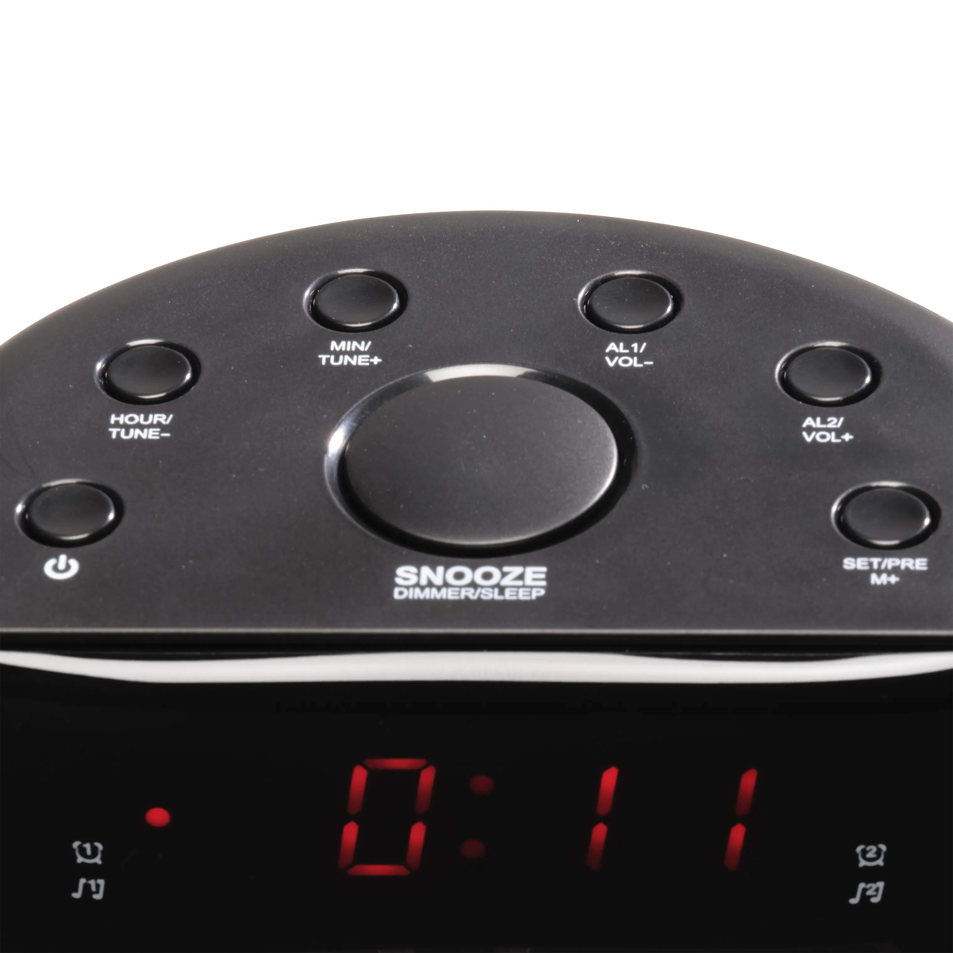 Denver Vækkeure Clockradio CR-430 i sort, 2